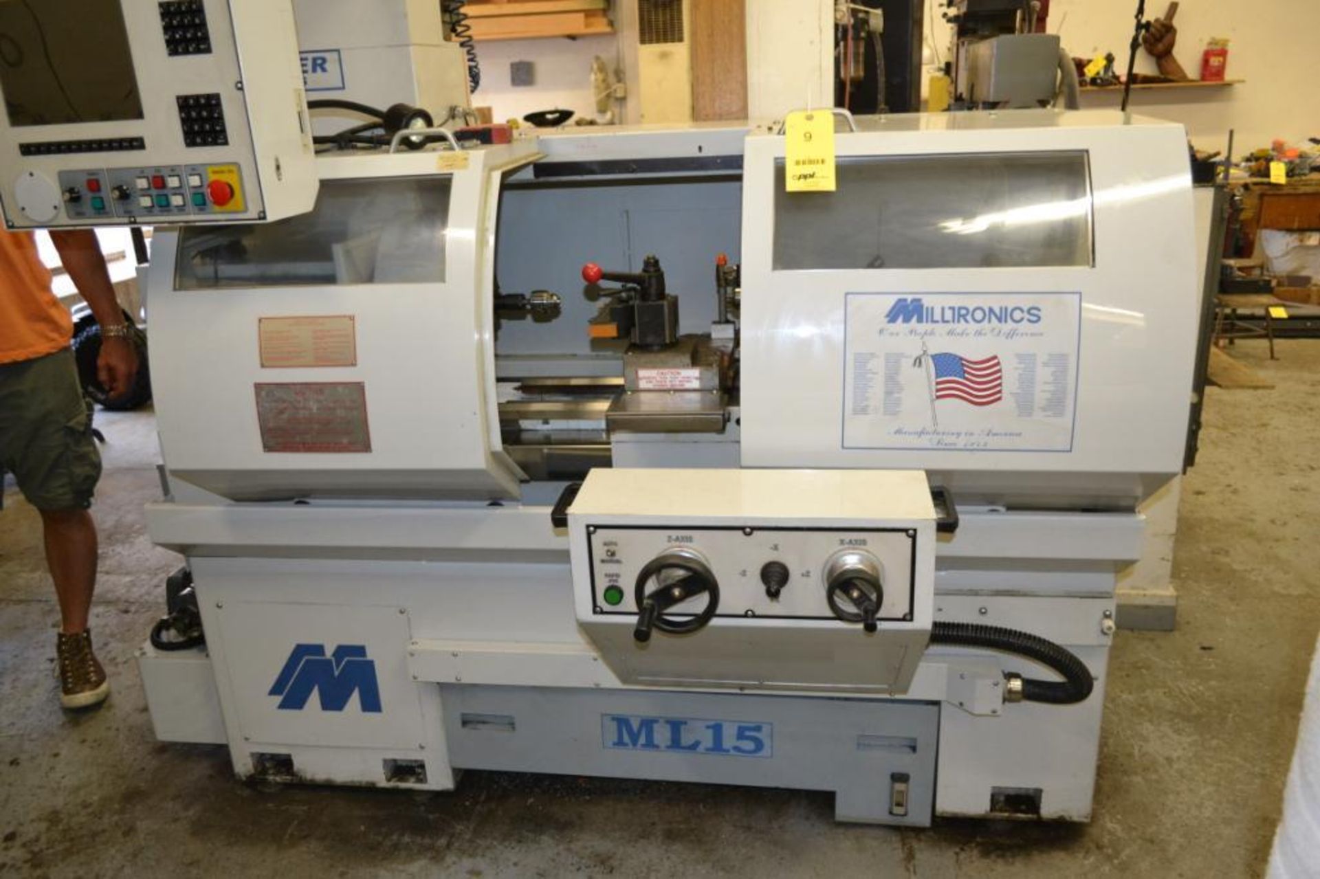 Milltronics CNC Lathe Model ML15, S/N 7910 (2004), 4-Position Tool Post with 8-Position Straight Too