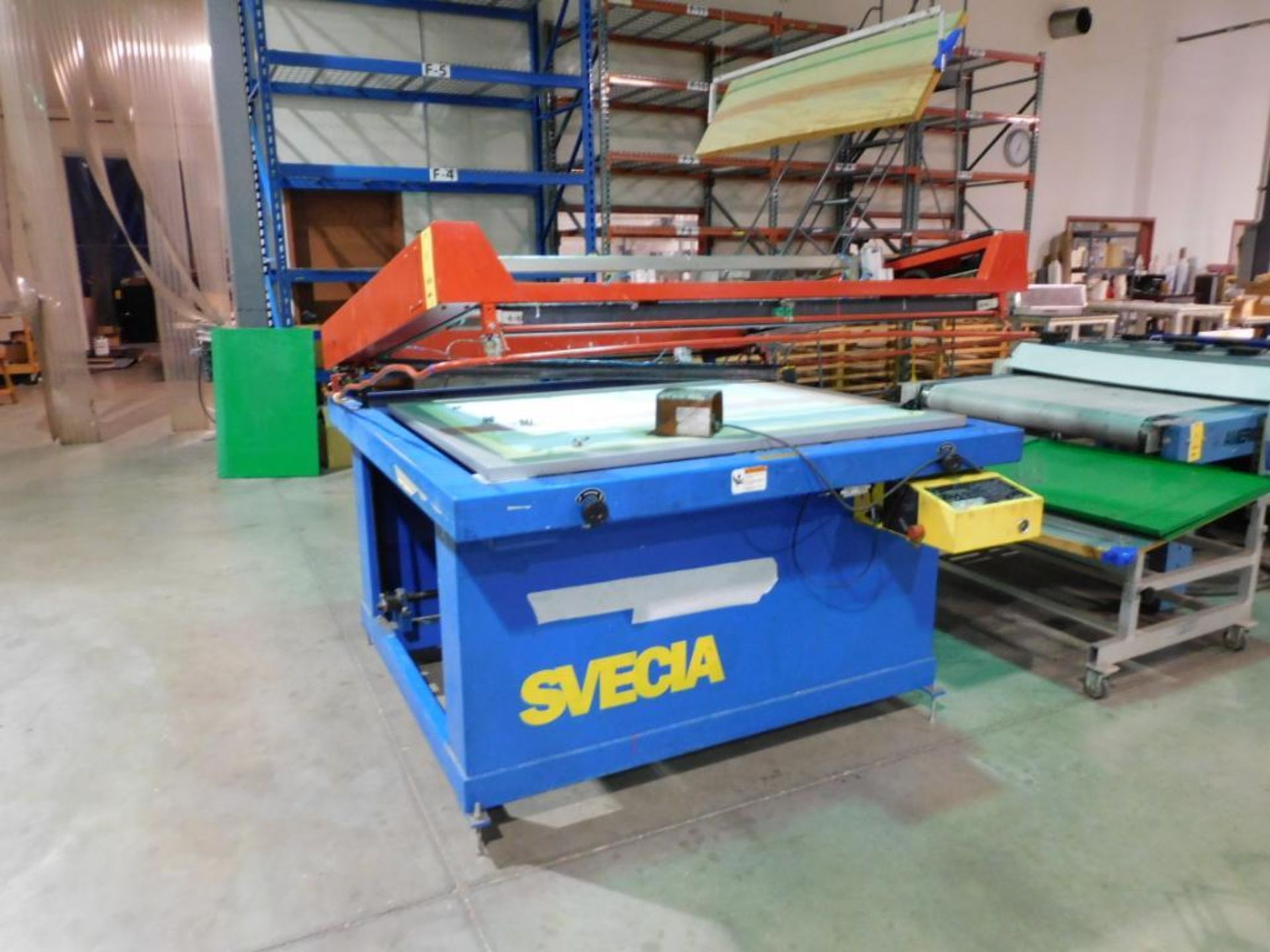 Svecia Viprotech Senator Screen Printer, S/N 96-579 (parts)