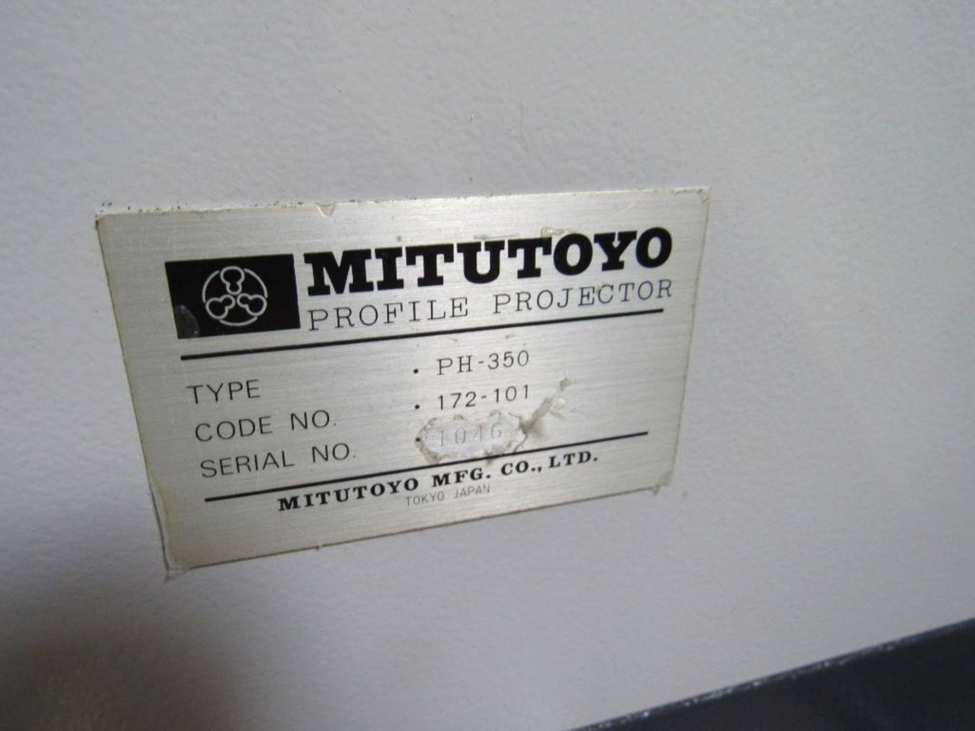 Mitutoyo 13 in. Bench Top Optical Comparator Model 350 PH, S/N 1046, with Digimatic Indicator - Image 6 of 6