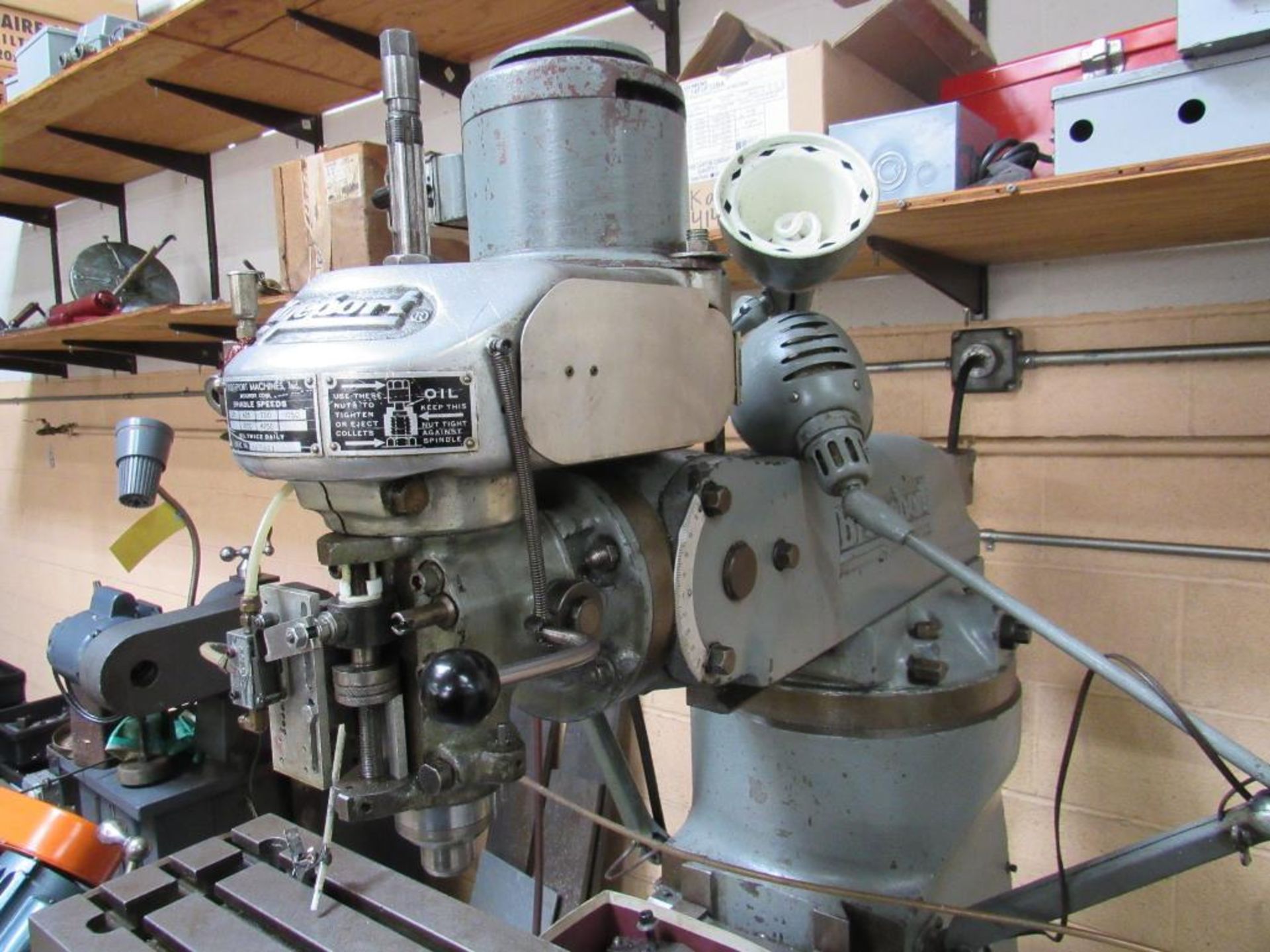 Bridgeport 1/2 HP Vertical Mill, 9 in. x 32 in. Work Table - Image 3 of 3