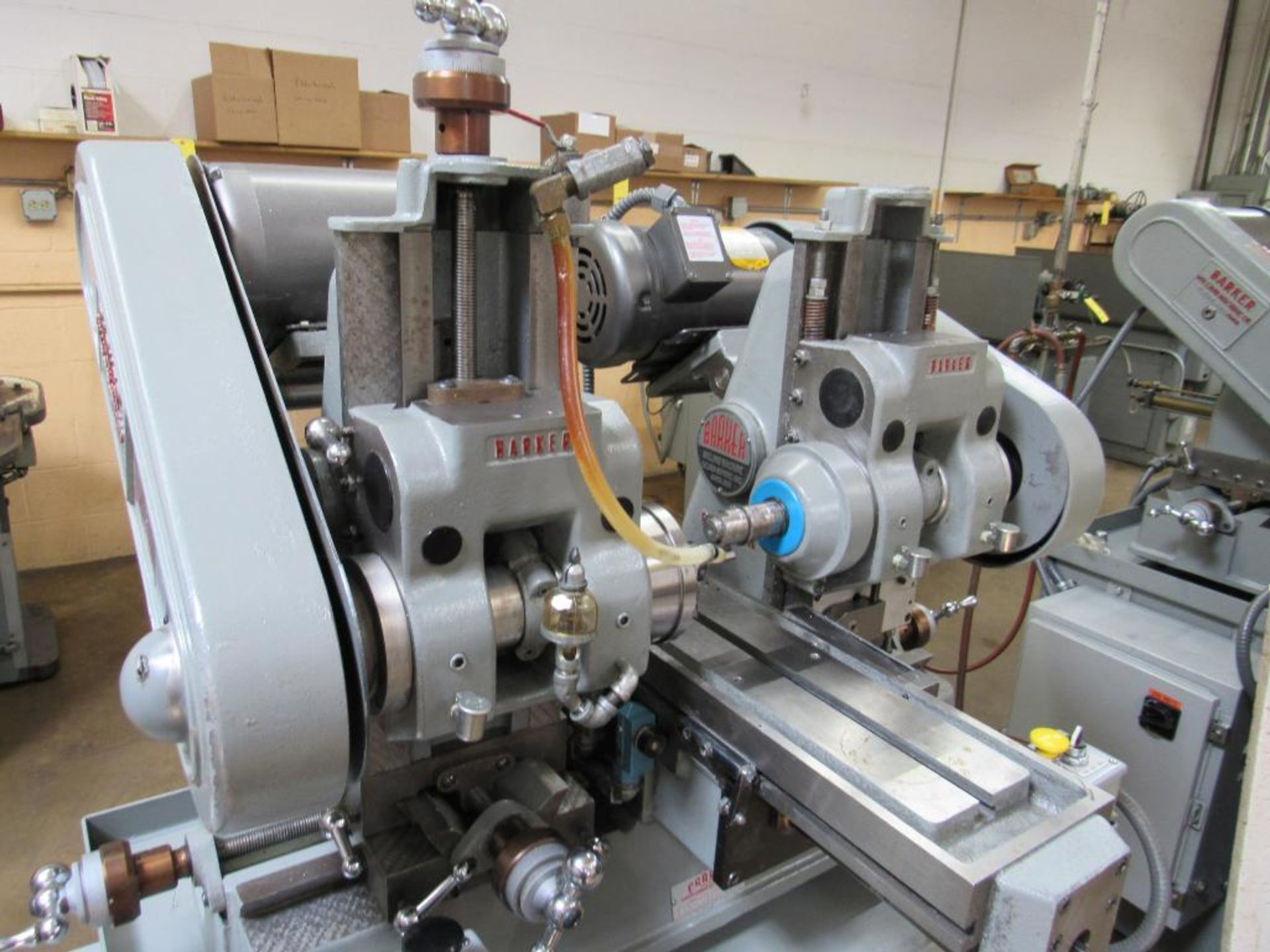 Barker 2-Spindle Horizontal Production Mill Model AMD2, S/N 1663LG, 6 in. x 20 in. Pneumatic Feed Wo - Image 3 of 4