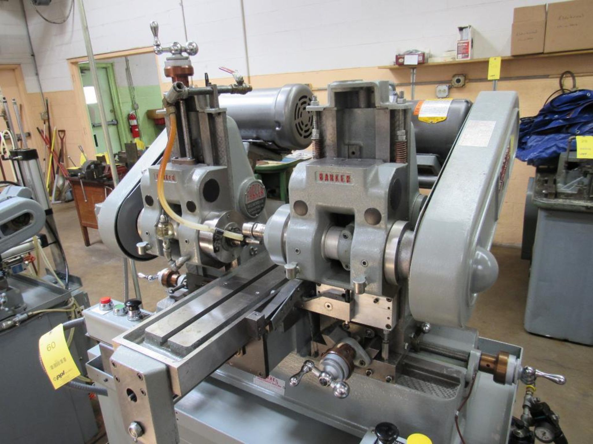 Barker 2-Spindle Horizontal Production Mill Model AMD2, S/N 1663LG, 6 in. x 20 in. Pneumatic Feed Wo - Image 2 of 4