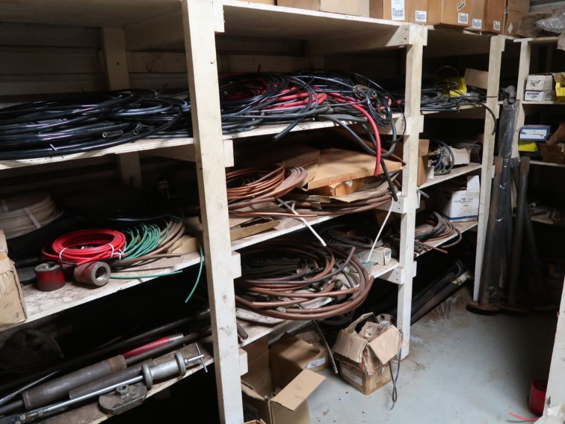 LOT: Contents of Parts Room including Filters, Fluids, Truck Parts, Bearings, Chain, Engine & Brake - Image 9 of 19