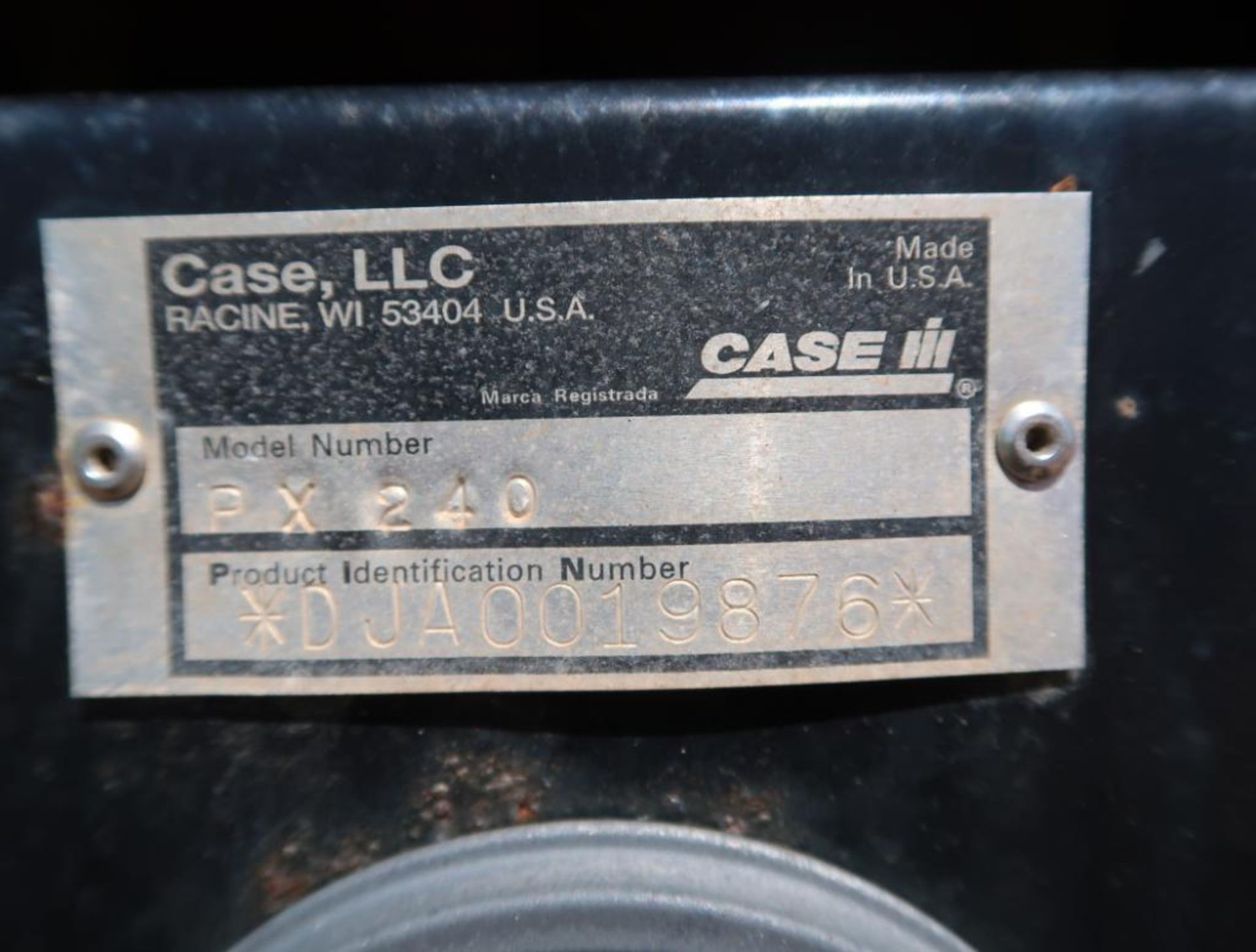 Skid Mounted Case Diesel Generator Model PX240, S/N DJA0019876, 6-Cylinder, 8973 hours - Image 9 of 9