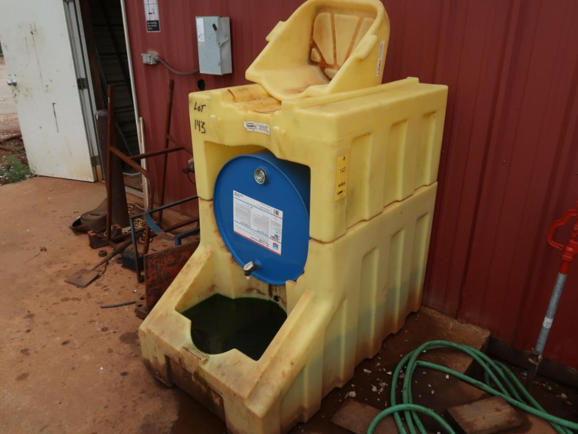 LOT: Enpac 55 Gallon Poly Stacker with Contents