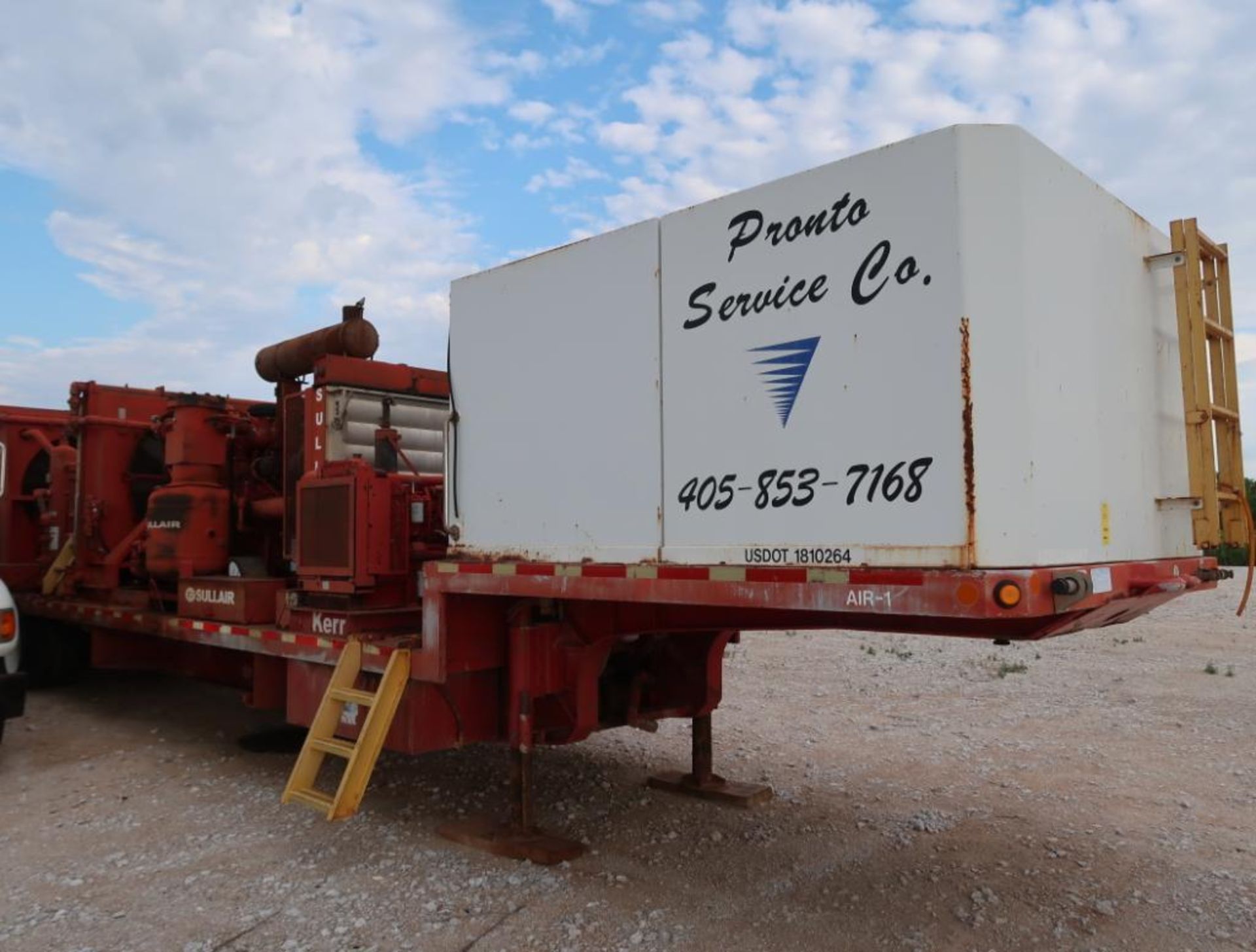 2008 Lufkin Air Compressor Trailer, VIN 1L01B452881165558, with Sullair Air Compressor Model DC-1350 - Image 3 of 14