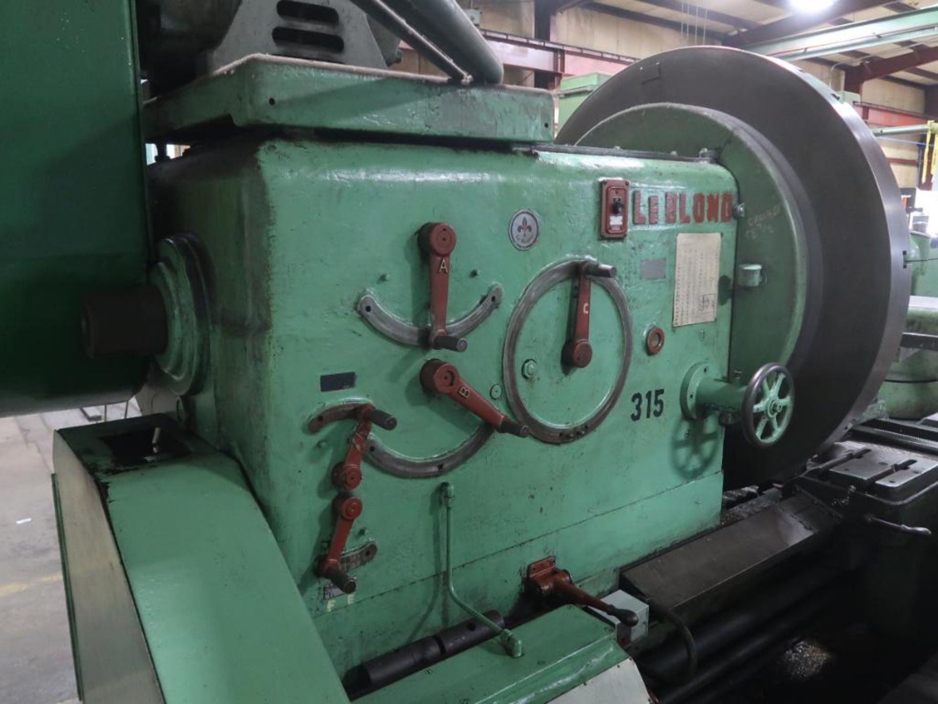 LeBlond 60 in. x 96 in. Geared Head Engine Lathe, S/N N/A, 60 in. 4-Jaw Chuck, Carriage with Cross S - Image 3 of 13