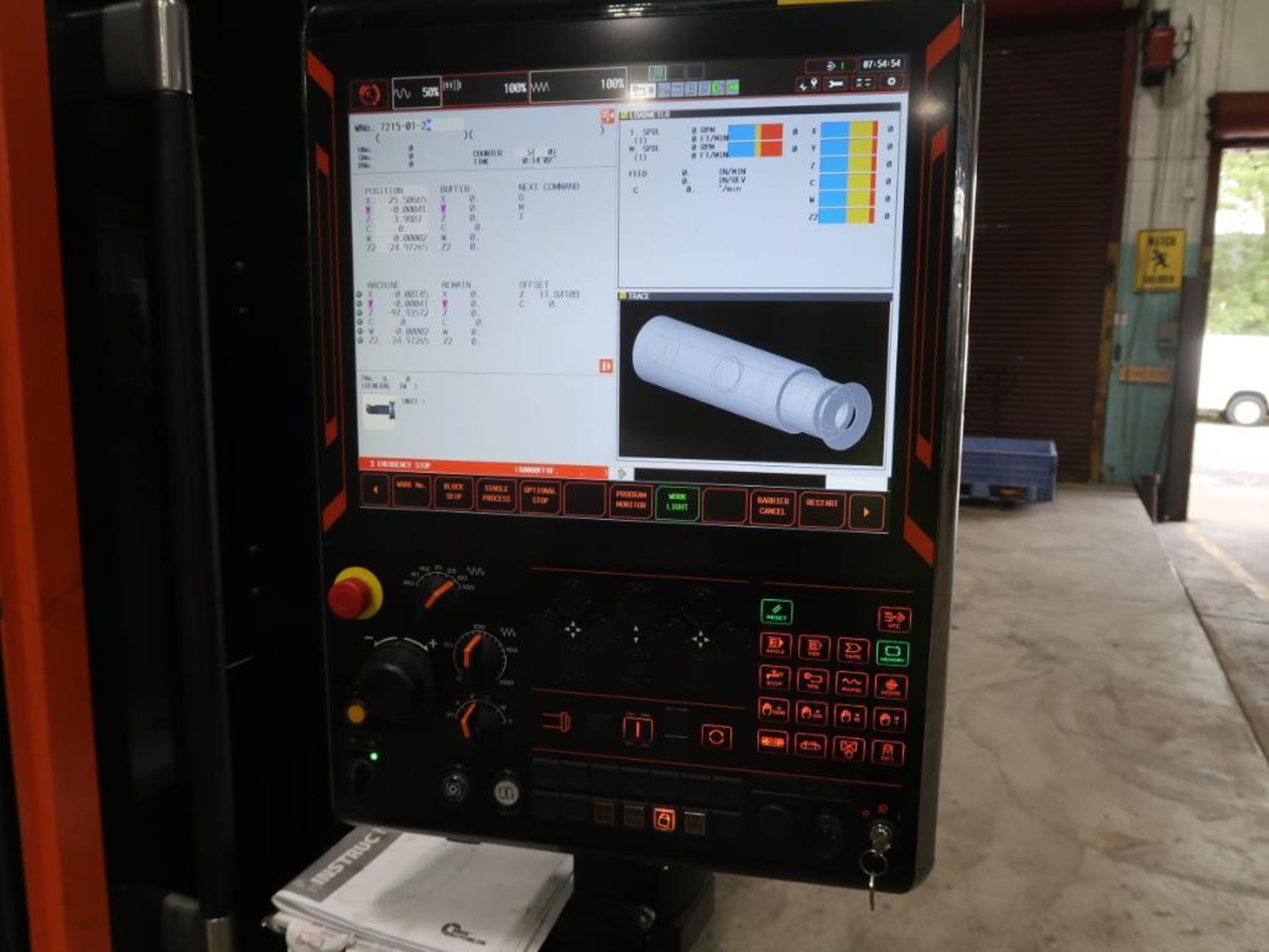 Mazak Smooth Technology 33 in. x 83 in. CNC Turning Center Model Quick Turn 450MY, S/N 296661 (2019) - Image 2 of 13