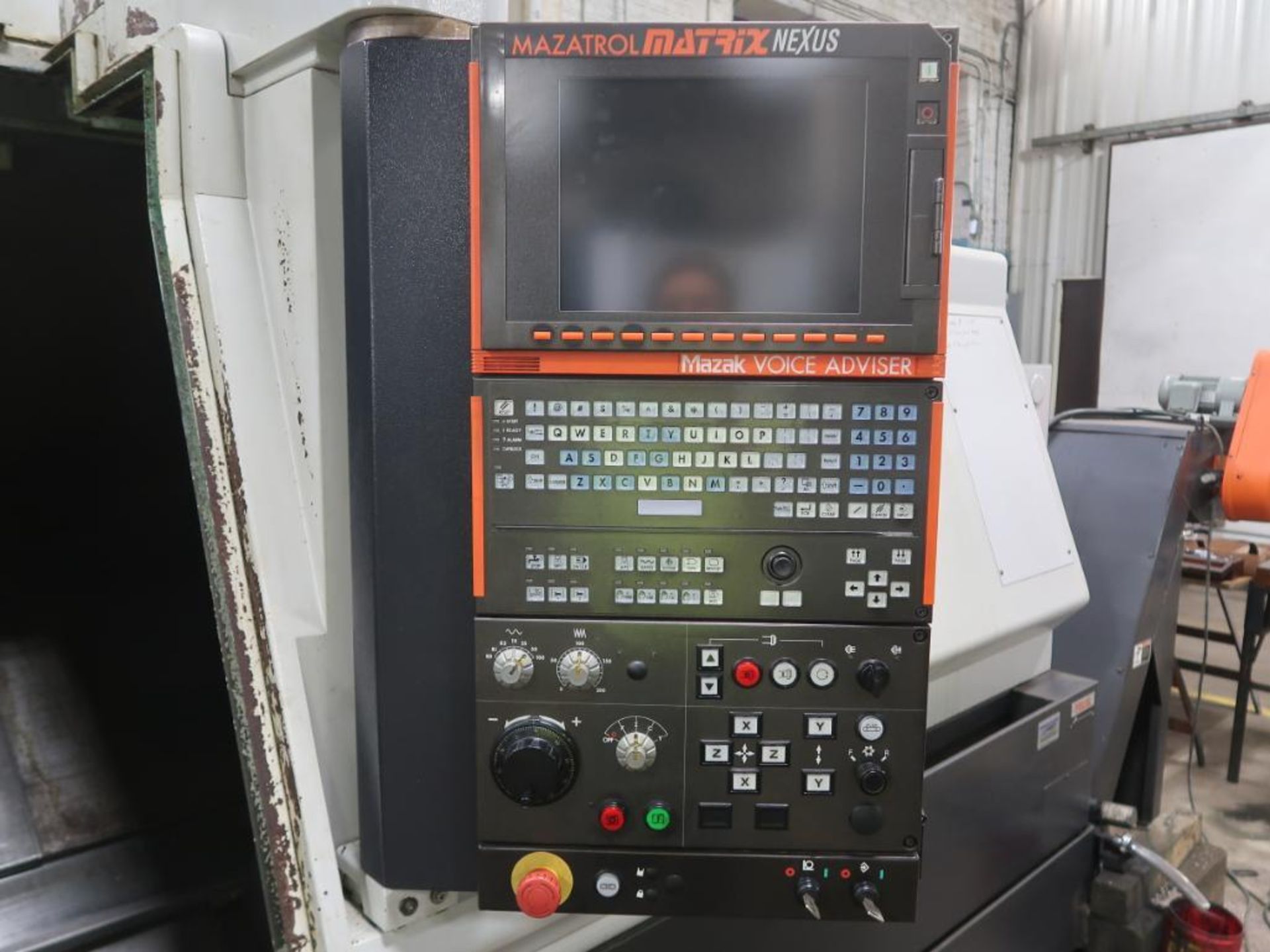 Mazak Quick Turn 32 in. x 118 in. CNC Turning Center Model Nexus 350-2MY, S/N 197908 (2007), 16 in. - Image 6 of 13