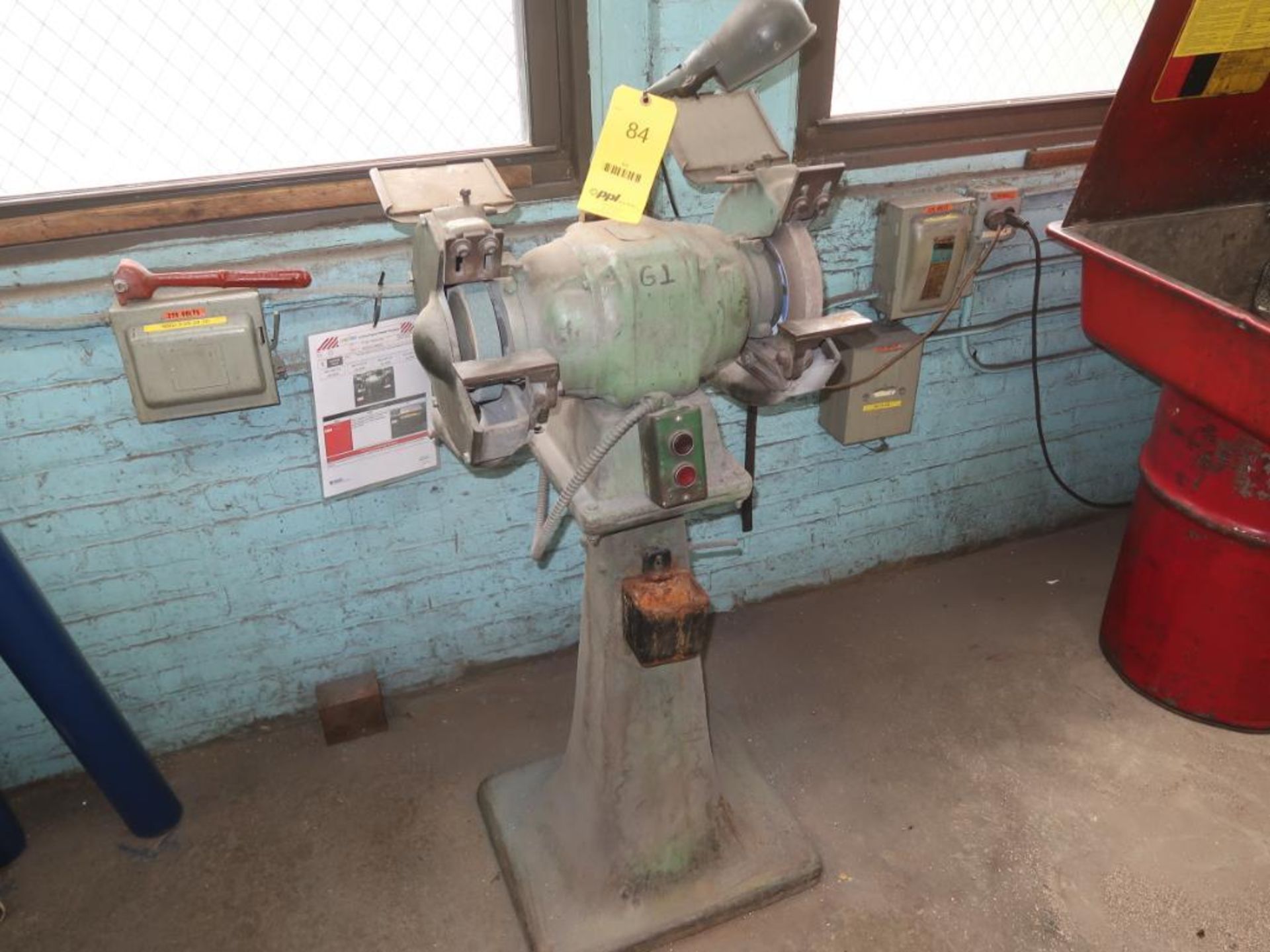 LOT: Baldor 10 in. Double End Pedestal Grinder