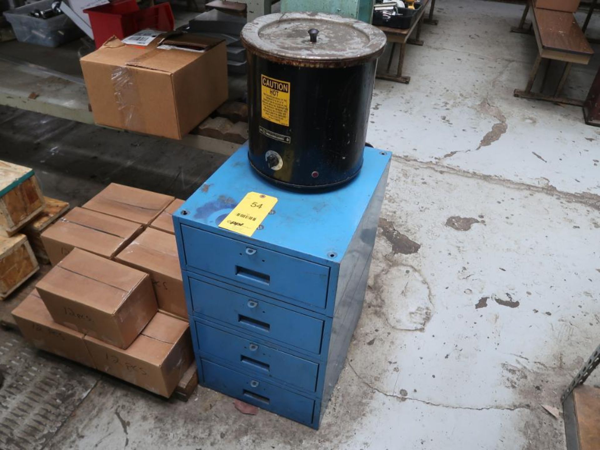 LOT: Wax Sealer, Cabinet, Wax