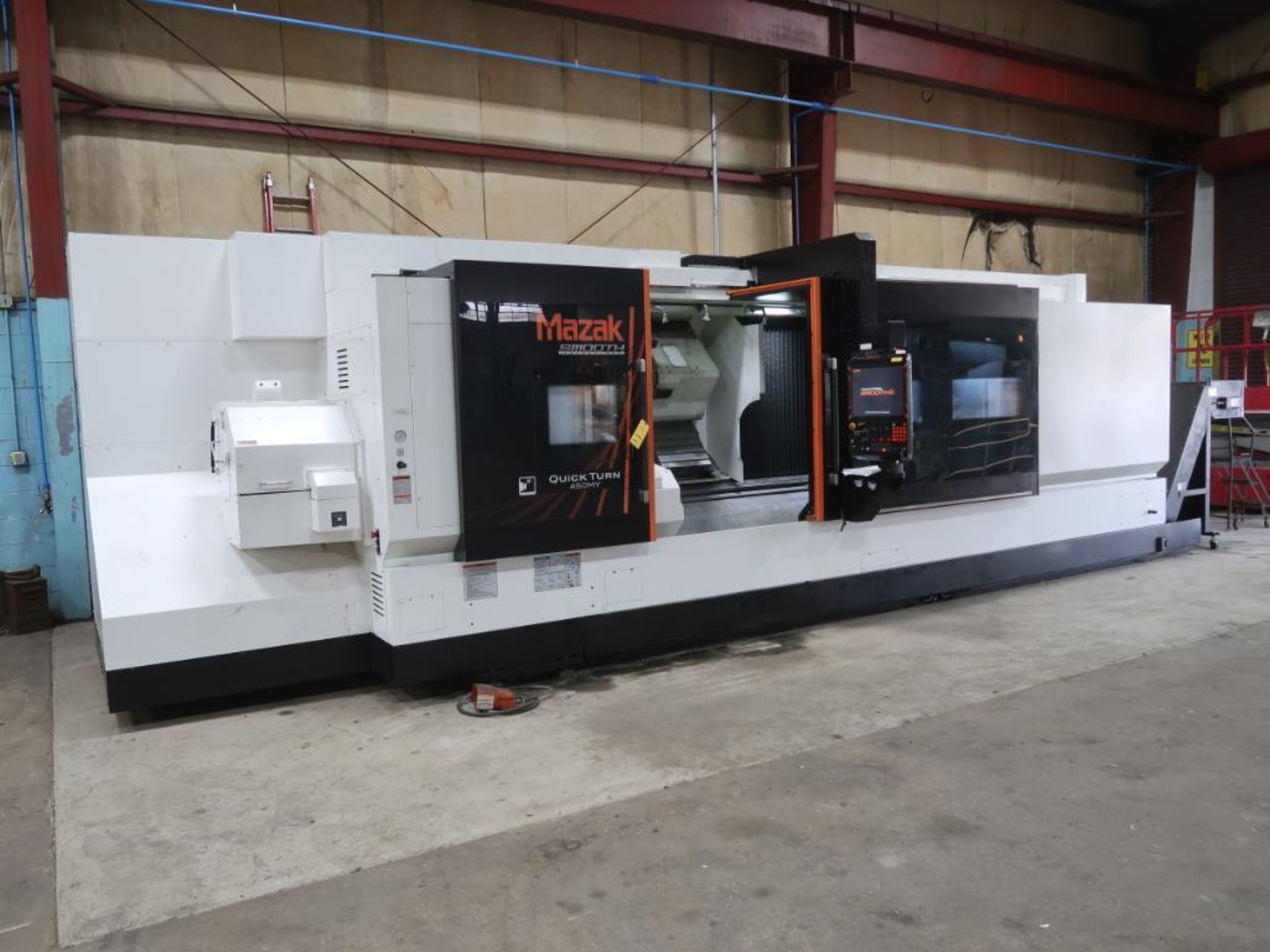 Mazak Smooth Technology 33 in. x 83 in. CNC Turning Center Model Quick Turn 450MY, S/N 296661 (2019)
