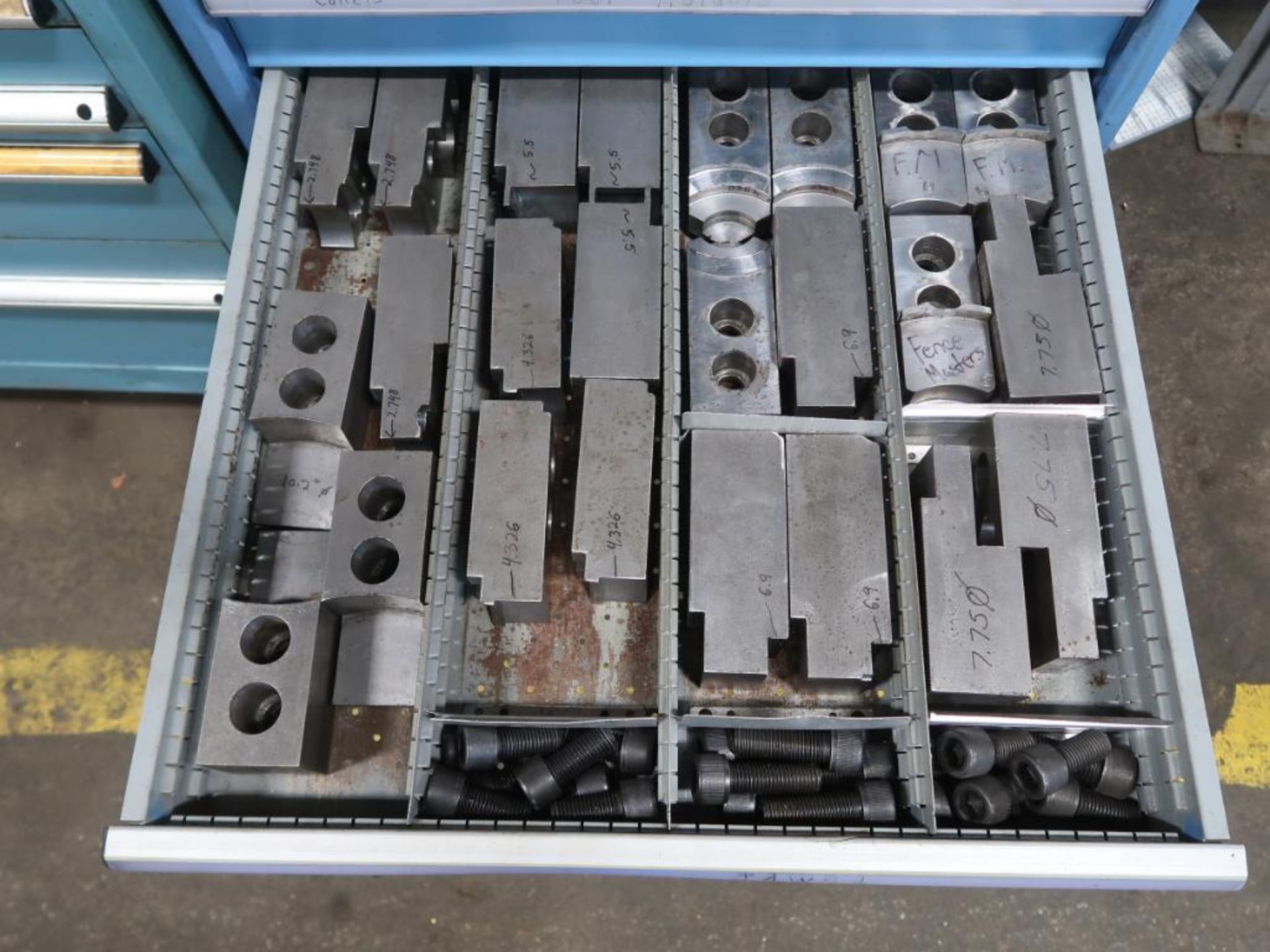 LOT: Lista 9-Drawer Cabinet with Contents including Tooling, Lathe Parts, etc. - Image 8 of 10