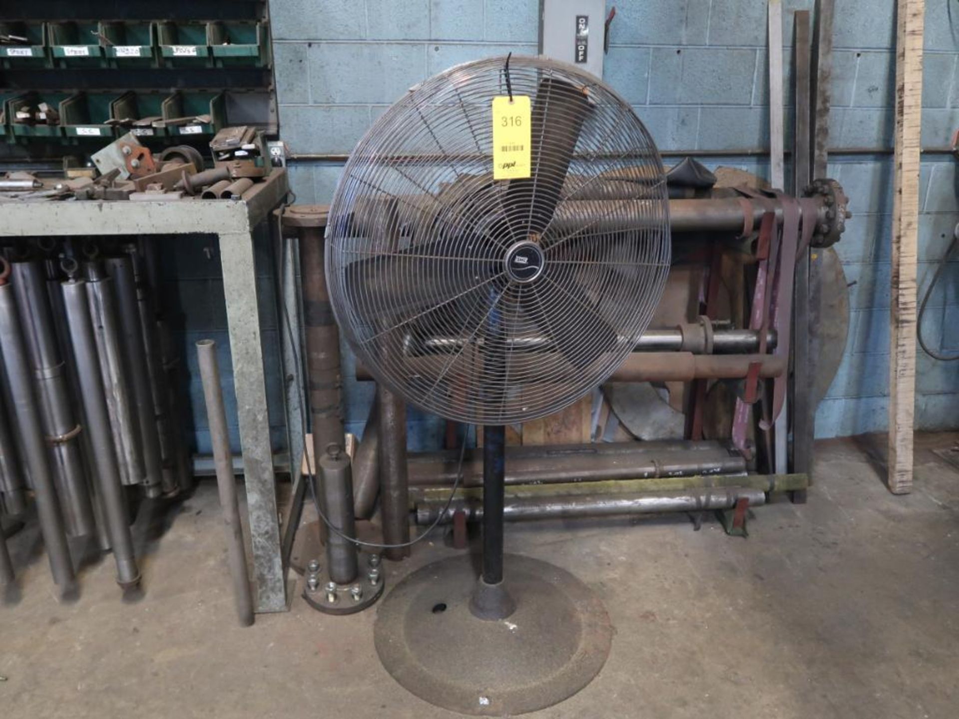 LOT: (3) Pedestal Fans (in this building)
