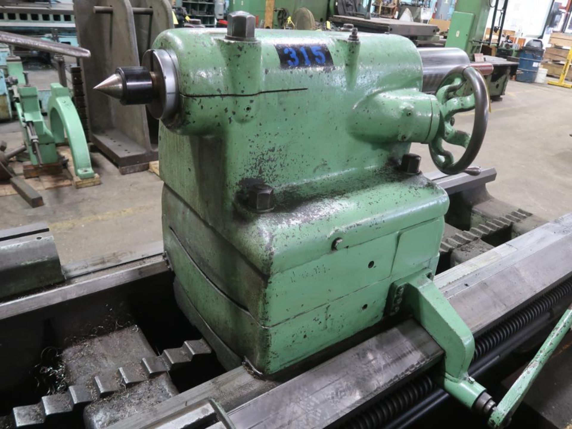 LeBlond 60 in. x 96 in. Geared Head Engine Lathe, S/N N/A, 60 in. 4-Jaw Chuck, Carriage with Cross S - Image 8 of 13