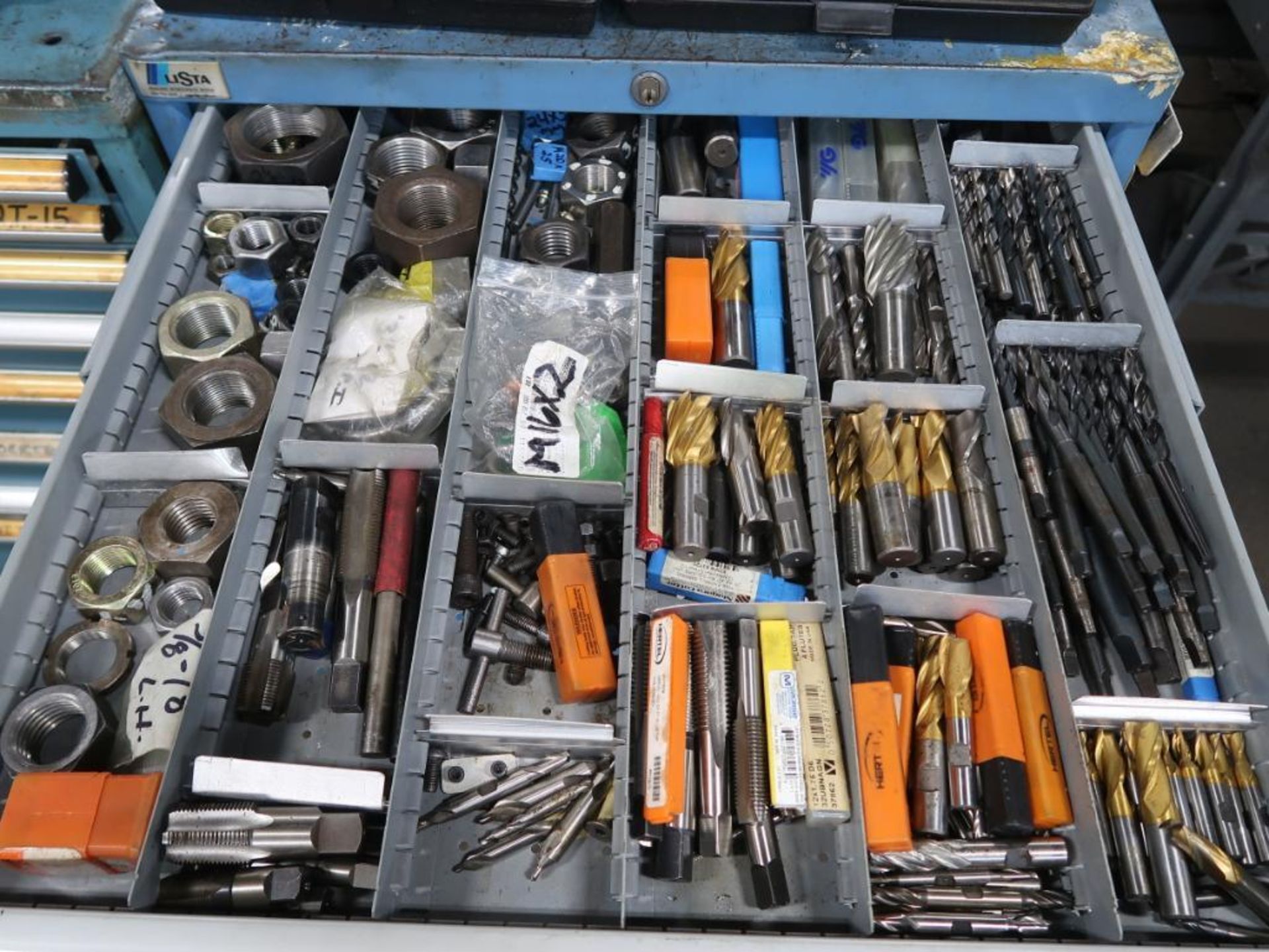 LOT: Lista 9-Drawer Cabinet with Contents including Tooling, Lathe Parts, etc. - Image 2 of 10