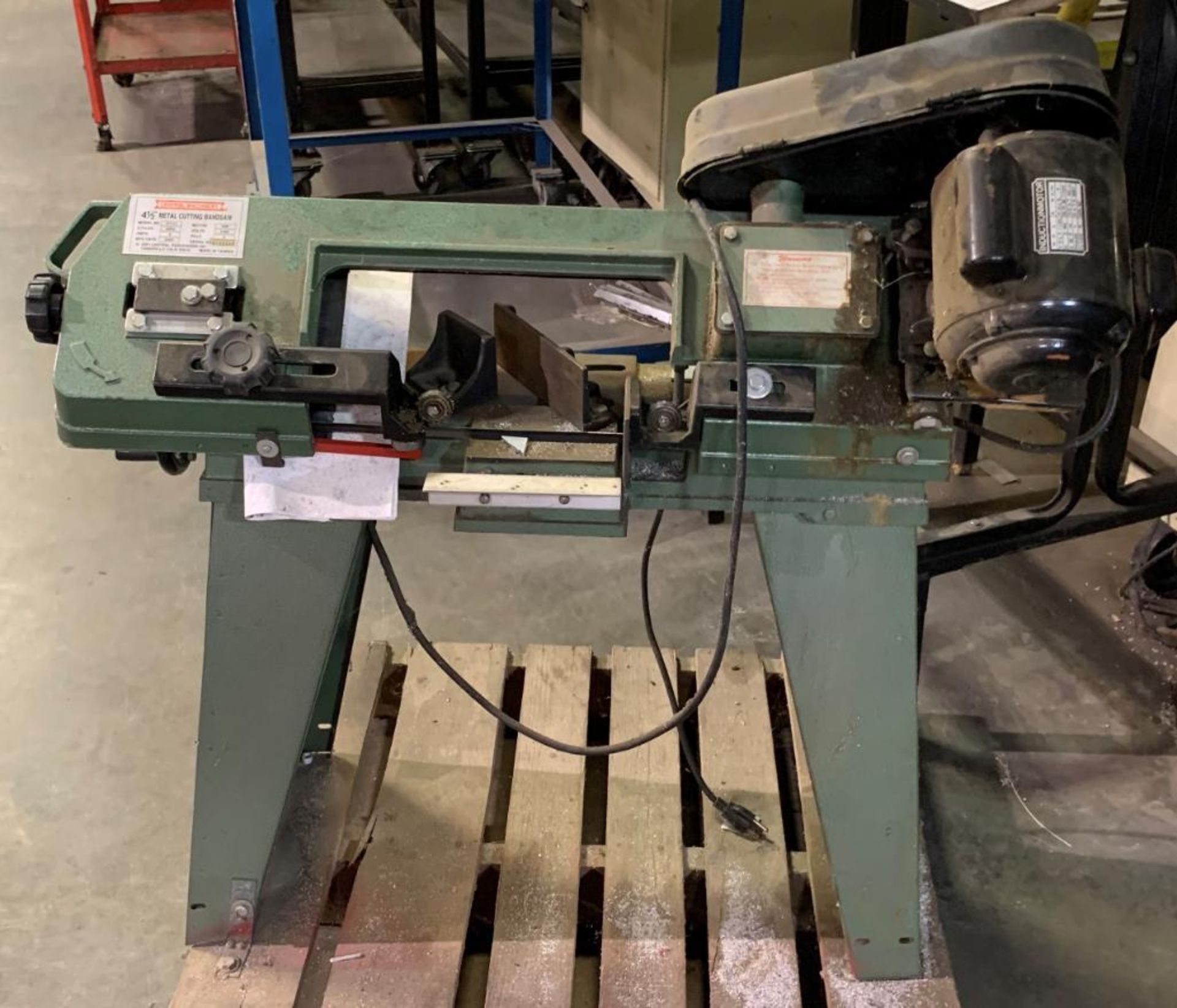 Central Machinery 4 1/2 in. Horizantal Band Saw Model 37151, S/N 0105529 (LOCATED IN MT. VERNON,