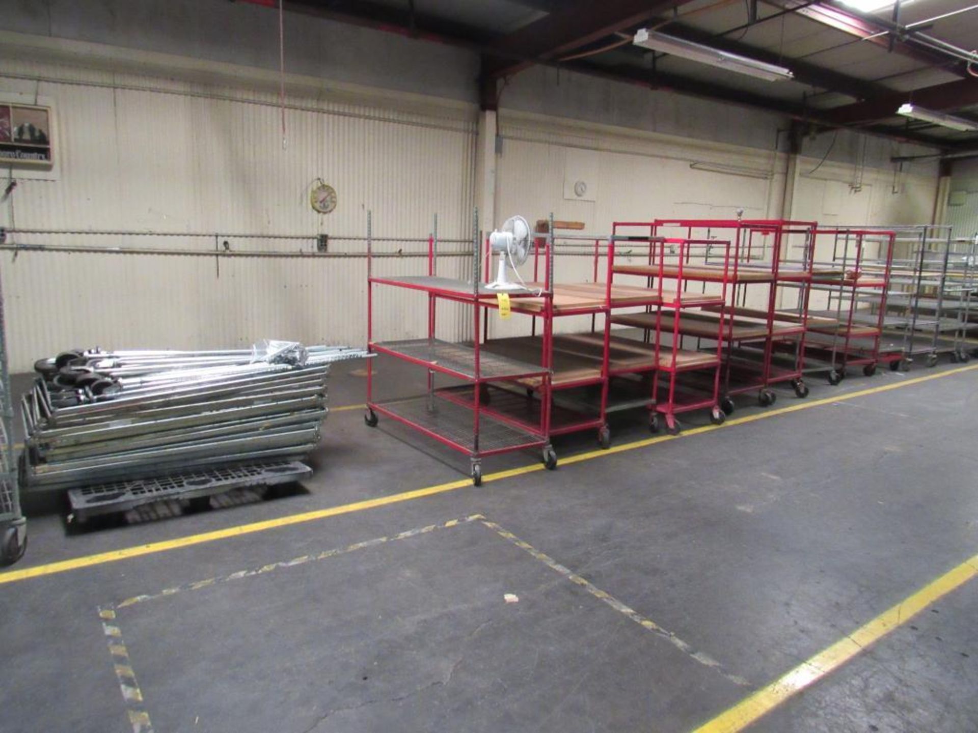 LOT: Large Quantity of Baker Racks Wire with Wheels (LOCATED IN SOUTH MILWAUKEE, WI)