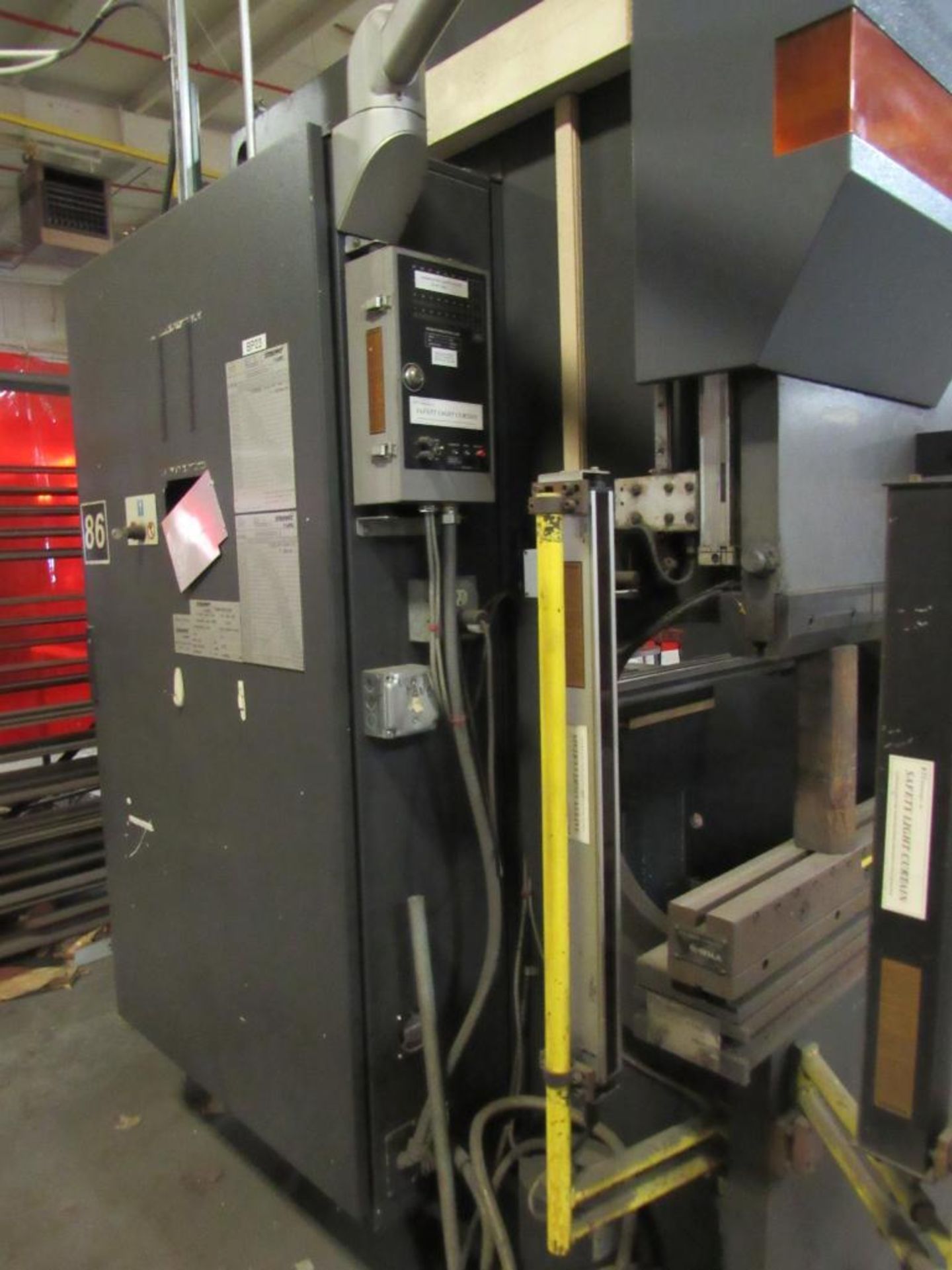 Strippit LVD 90 Ton CNC Hydraulic Press Brake Model 90BH08 Cadman CNC, S/N 26503 (2000), 98 in. - Image 3 of 5