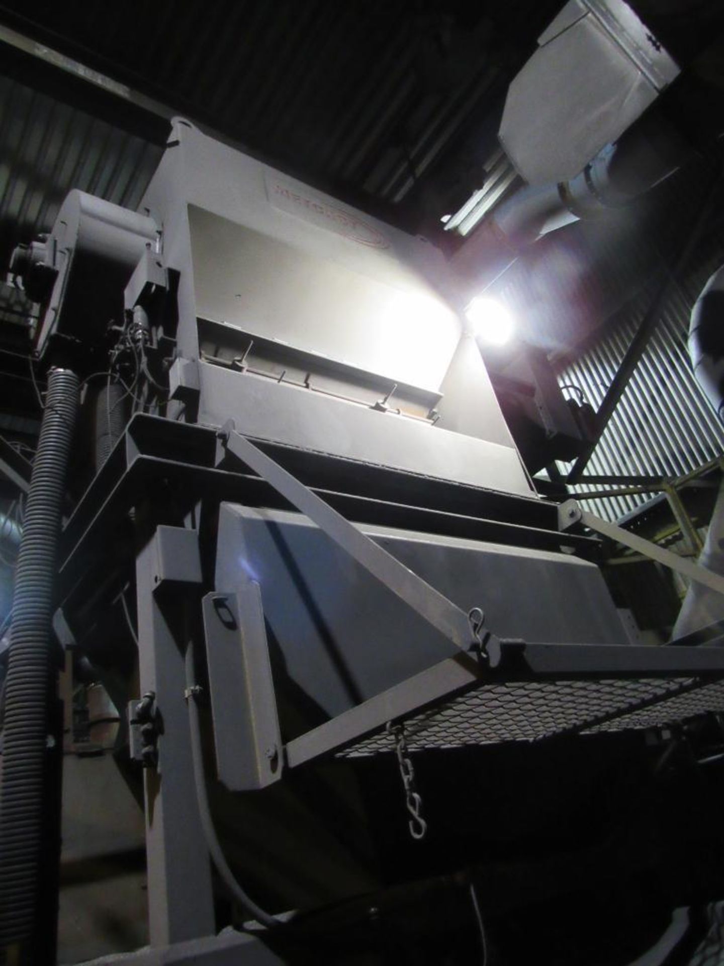 Pangborn Shot Blast Machine, 100 HP, Continous Thru-Feed, Air Wash, Shaker Conveyor, Single Head, Co - Bild 5 aus 9