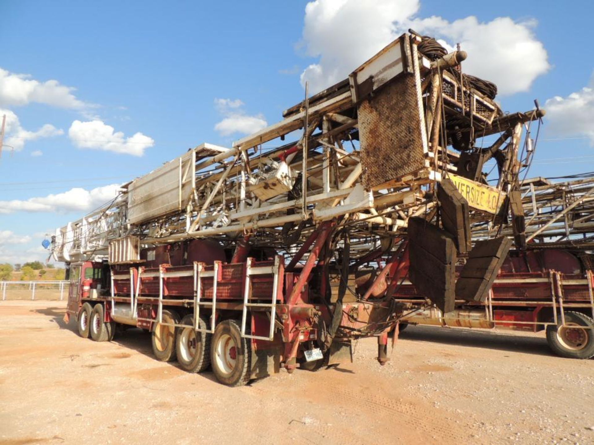 1975 Franks 1287-160 Well Service Rig, 5 Axle, Detroit Series 60, 5860 Transmission, 108 Ft. Mast, - Image 6 of 7