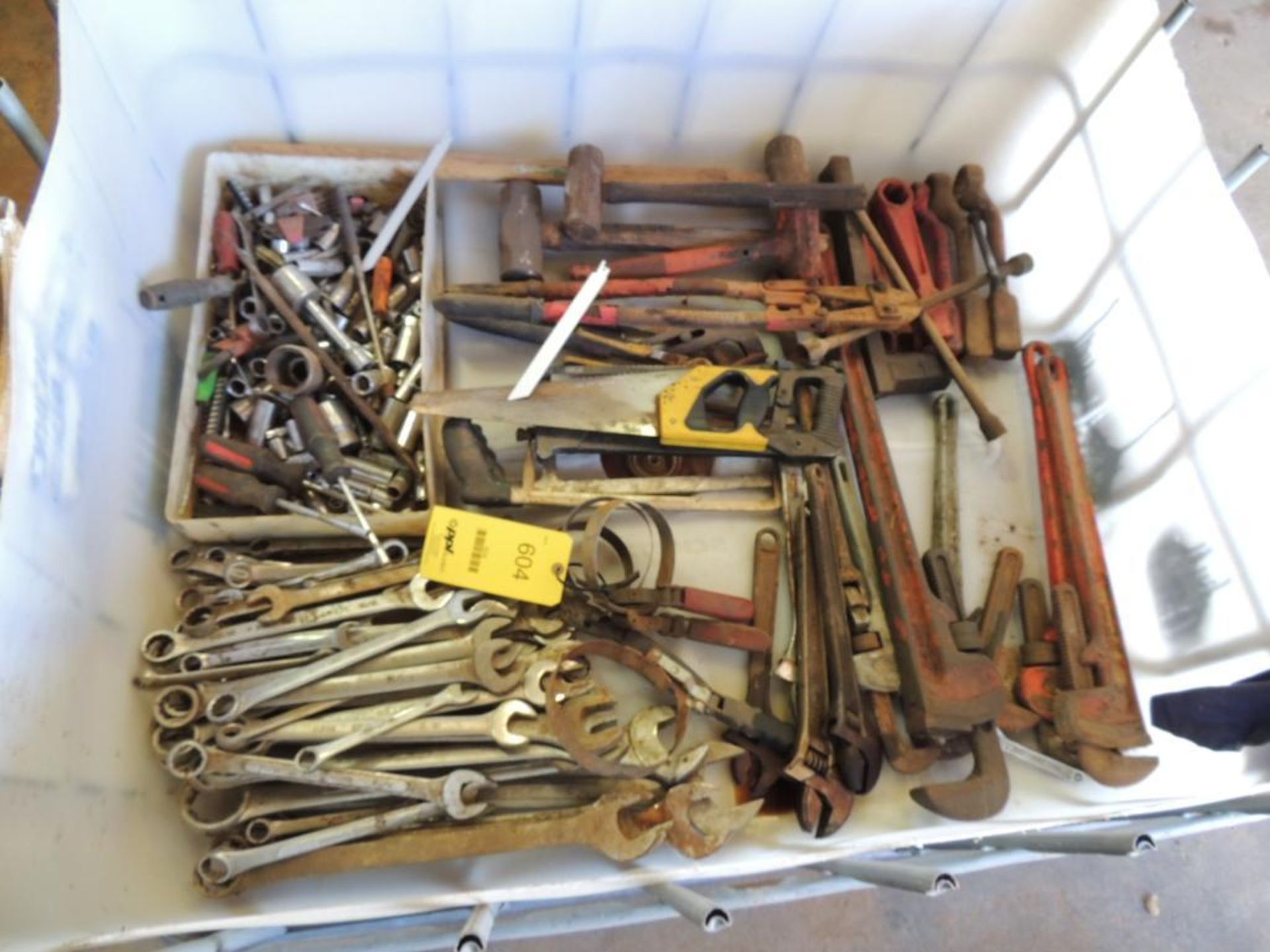 LOT: Assorted Hand Tools, Sockets, Wrenches, Oil Filter Wrenches, etc. (LOCATED IN HENNESSEY,