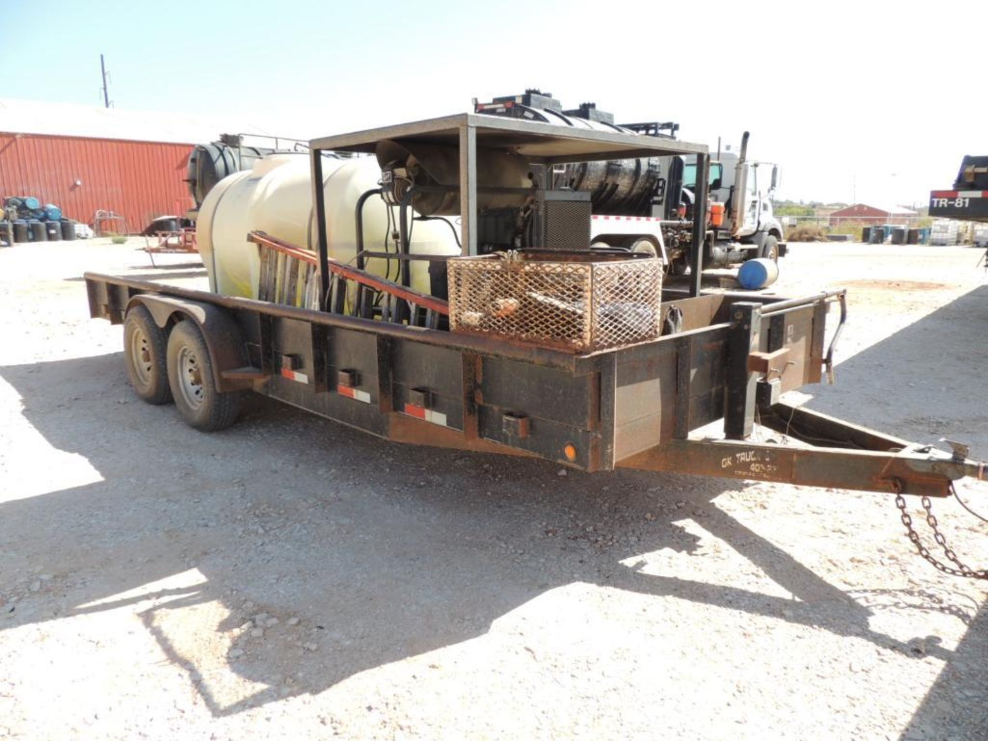 Hotsy Steam Cleaner Model 4000 w/ Kohler Deisel, Mounted on 2012 Road Boss 7 x 20 T/A Trailer w/ 735 - Image 3 of 6