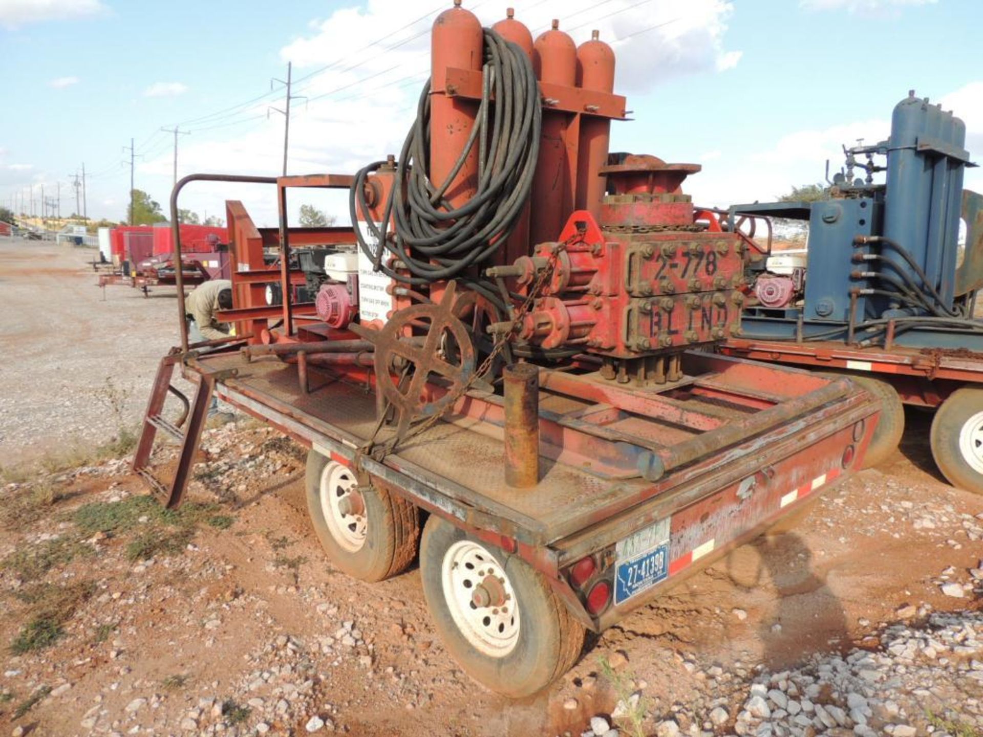 BOP Trailer, 2007 Elite Trailers Inc. Trailer 101 In. X 10 Ft. T/A, w/ Townsend Hydraulic BOP w/ 2 - Image 4 of 4