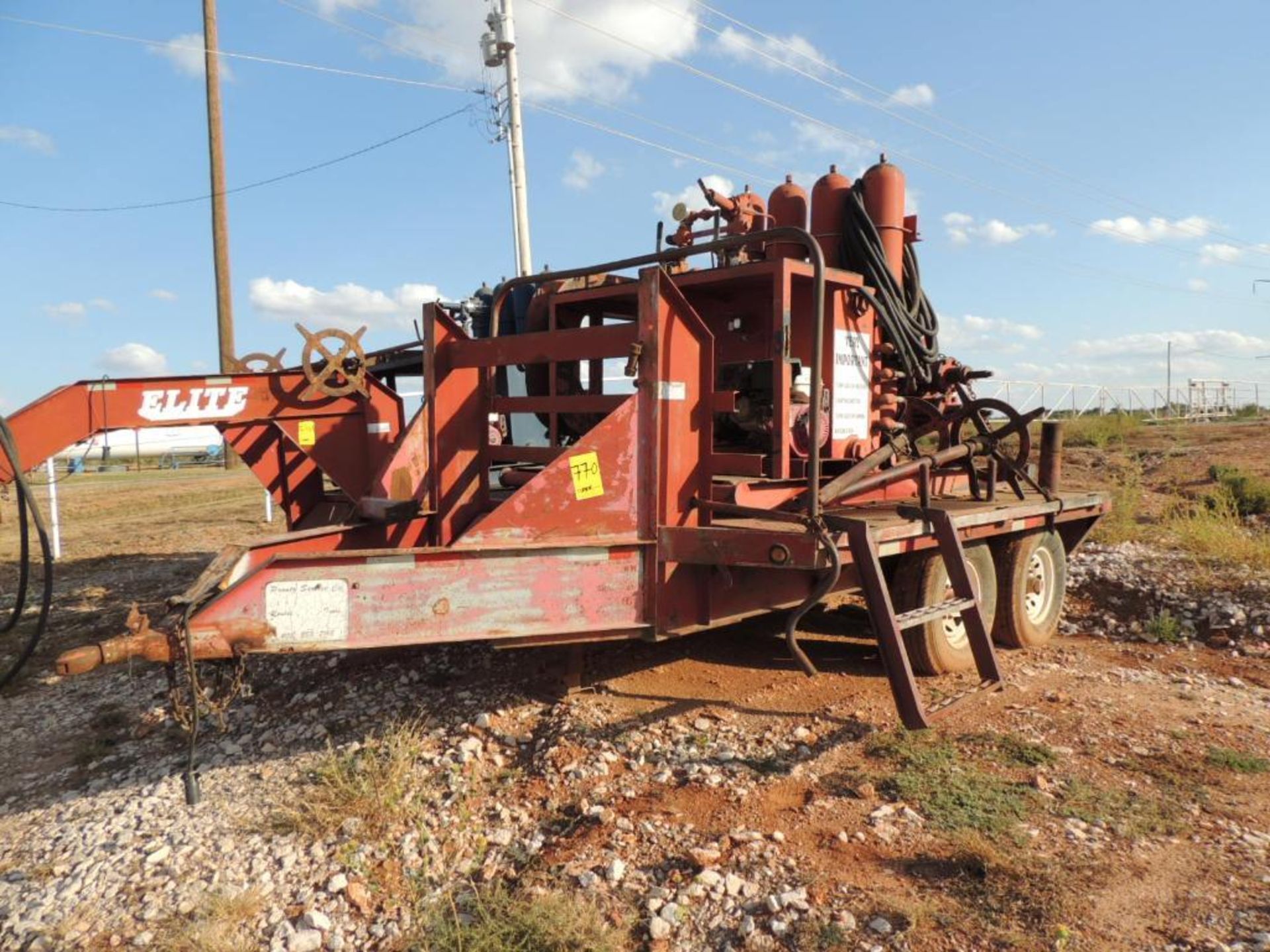 BOP Trailer, 2007 Elite Trailers Inc. Trailer 101 In. X 10 Ft. T/A, w/ Townsend Hydraulic BOP w/ 2