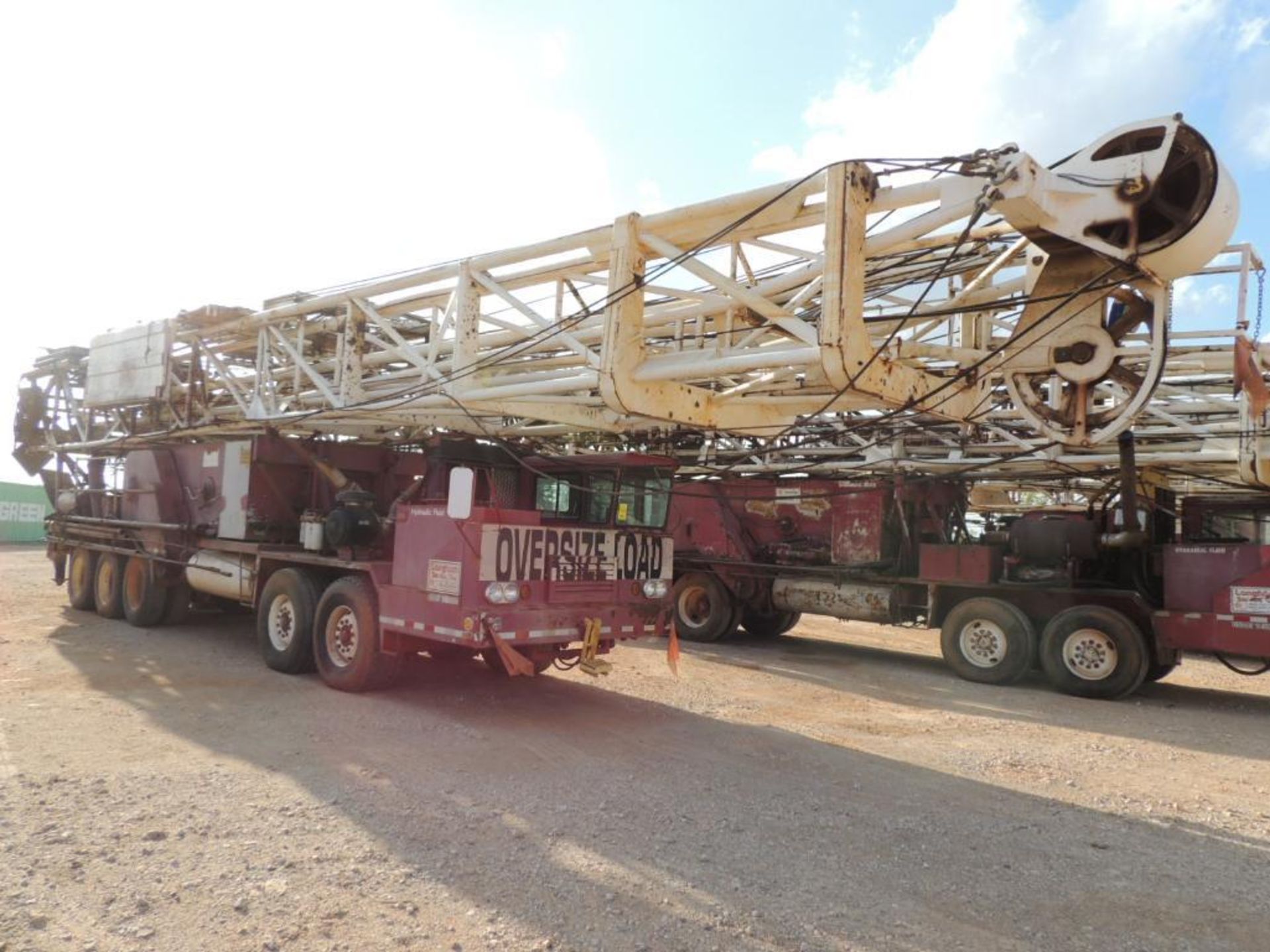 1975 Franks 1287-160 Well Service Rig, 5 Axle, Detroit Series 60, 5860 Transmission, 108 Ft. Mast, - Image 2 of 7