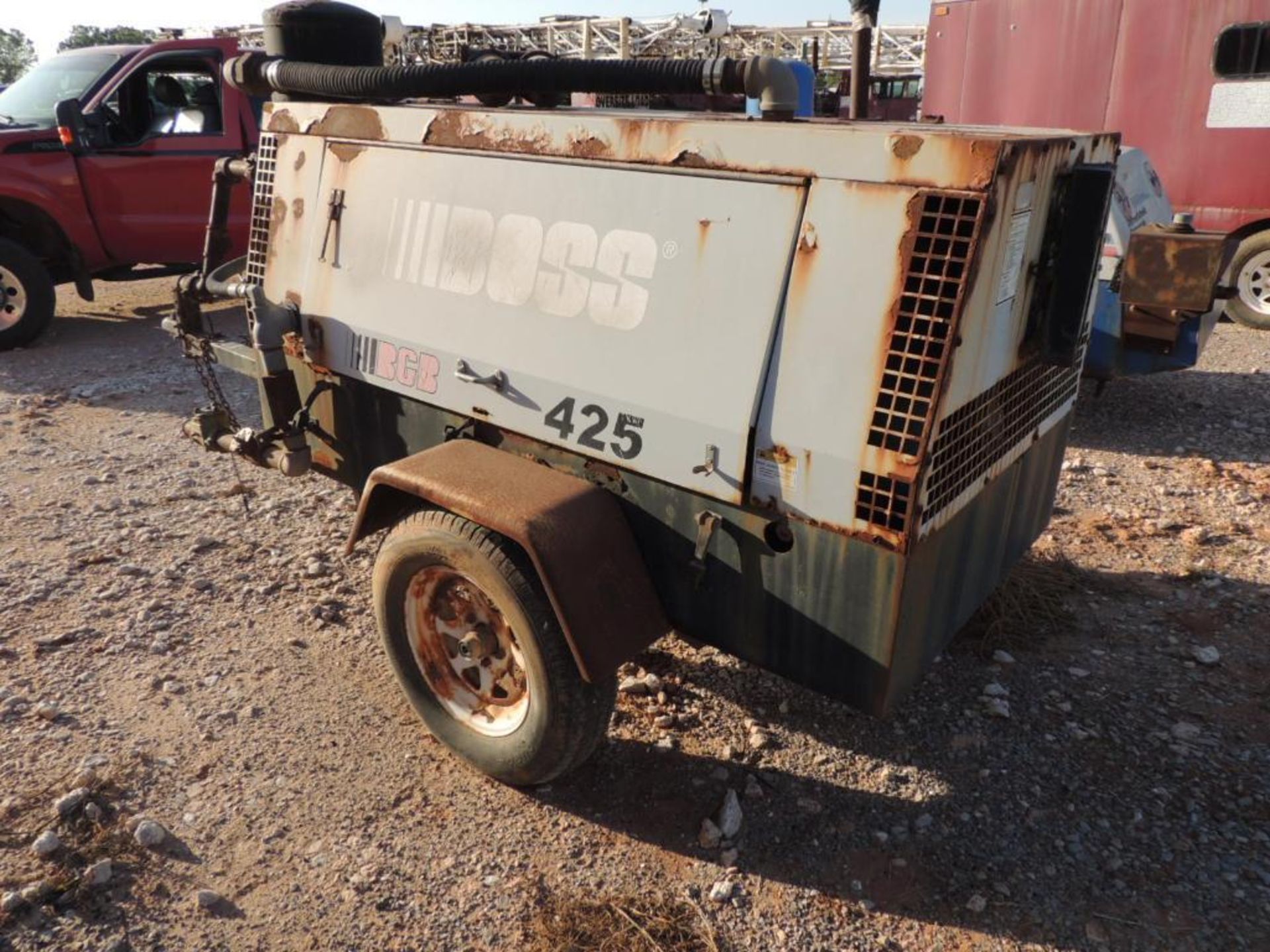 Boss 425 Air Compressor, 4 Cyl. Ford, Natural Gas, 4655 Hrs. Indicated, S/N BGB-30004-0503(LOCATED - Image 3 of 5