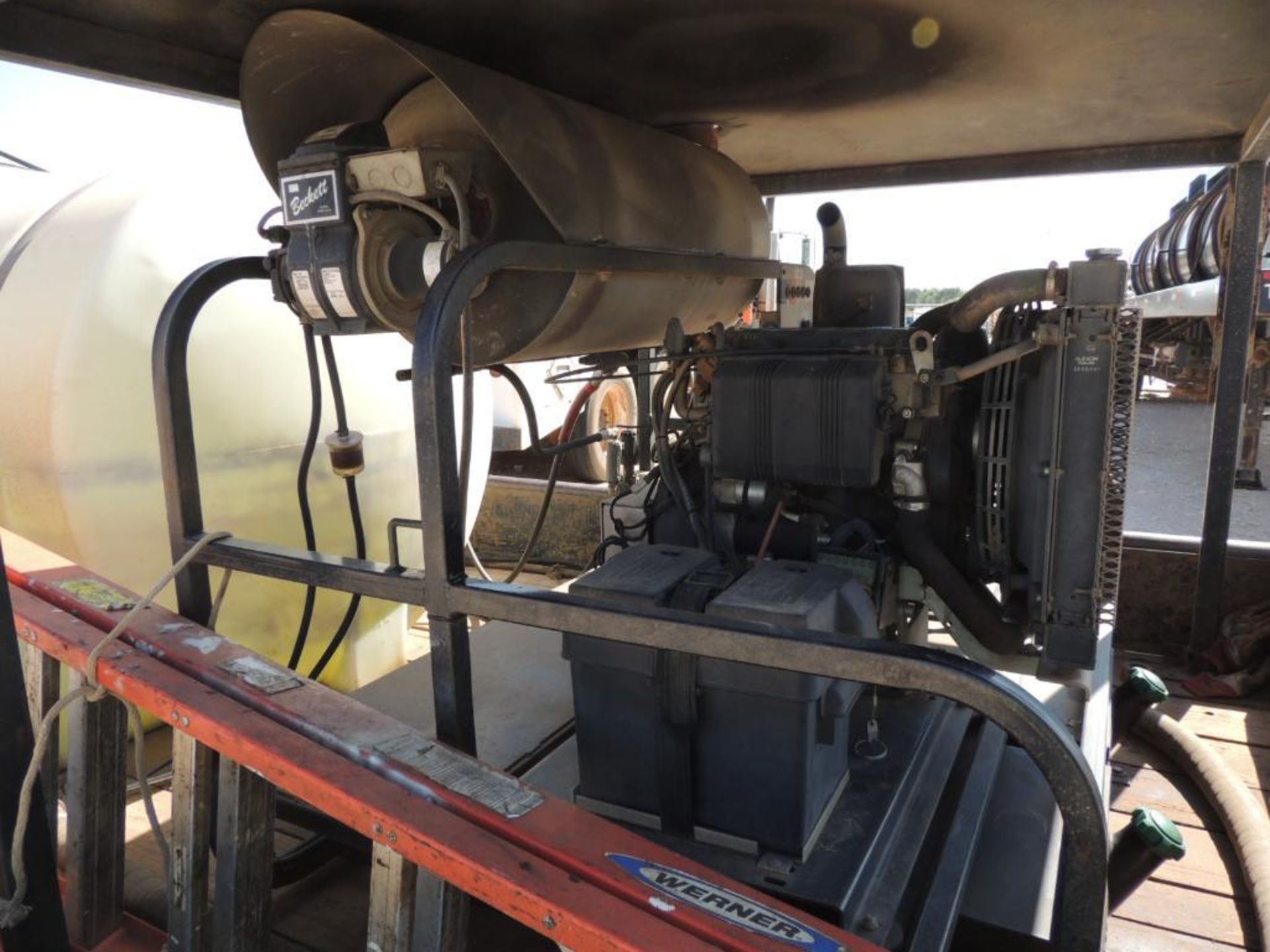 Hotsy Steam Cleaner Model 4000 w/ Kohler Deisel, Mounted on 2012 Road Boss 7 x 20 T/A Trailer w/ 735 - Image 4 of 6