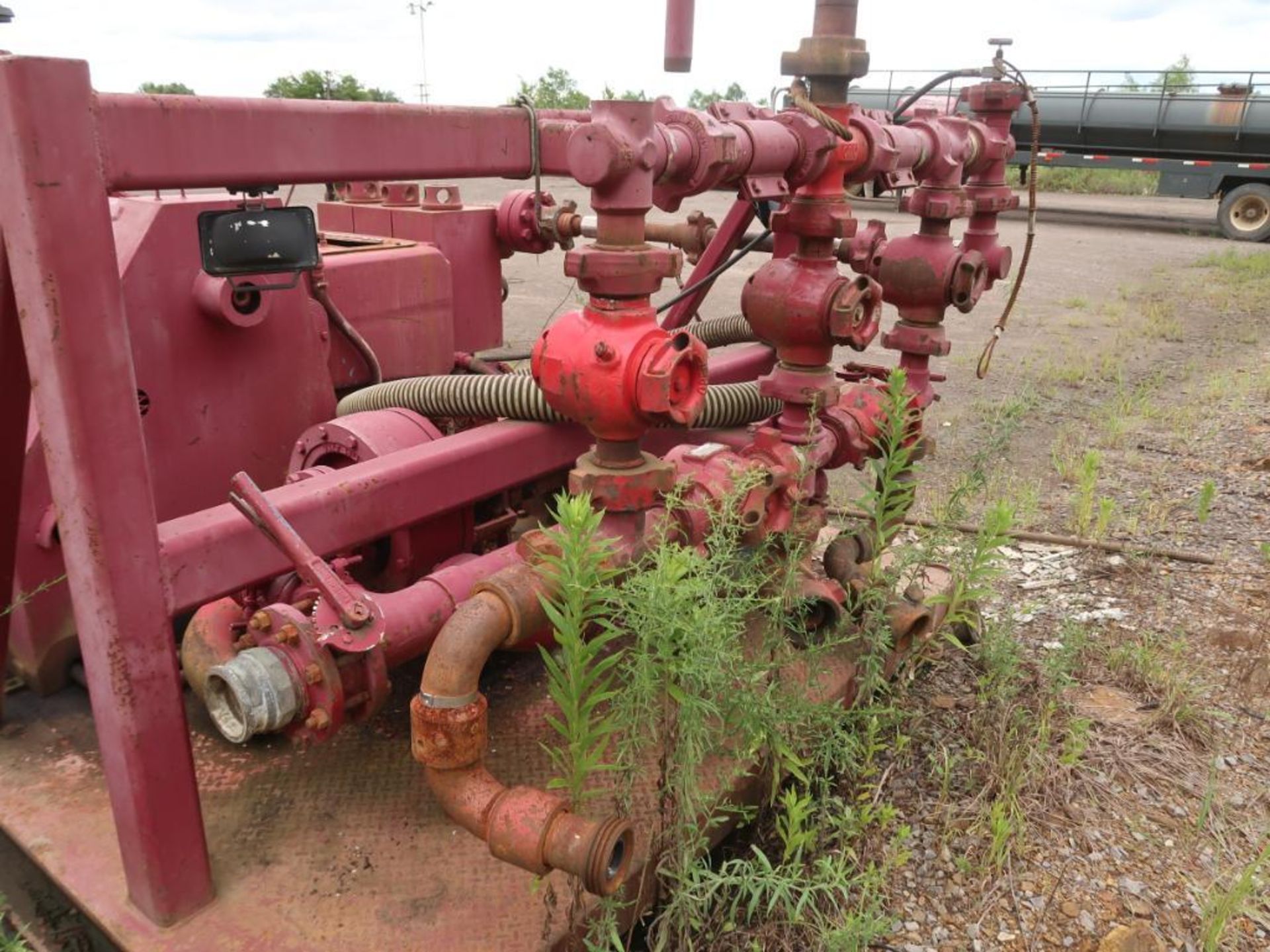 Gardner Denver / Detroit Diesel Skid Mounted Pump, 10,000 PSI (est.), Detroit Series 60 Diesel ( - Image 8 of 14