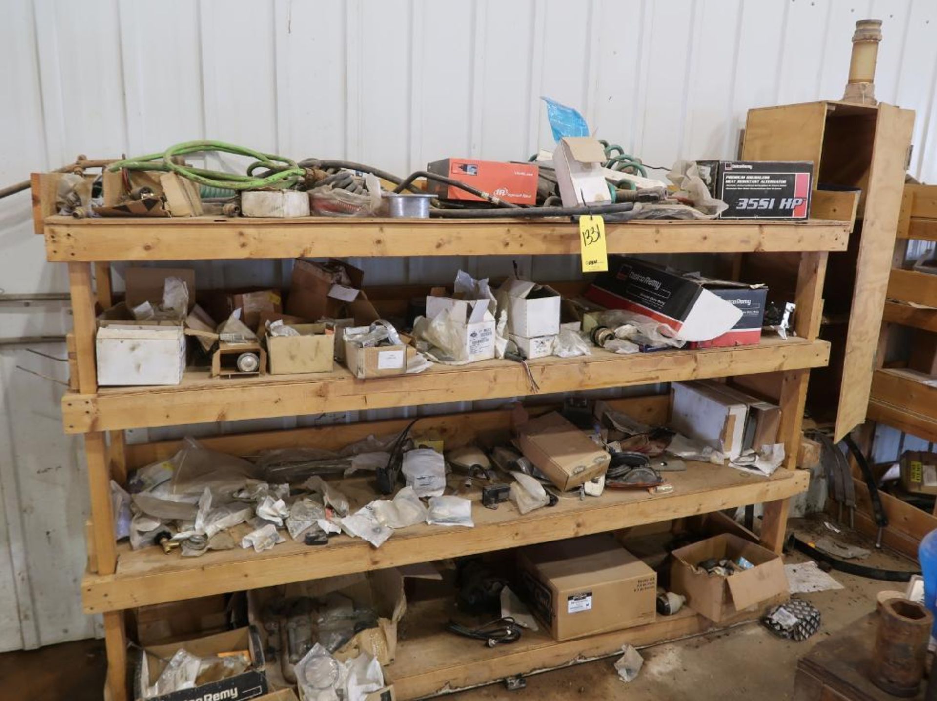 LOT: Balance of Garage Contents including Tools, Work Benches, Vise, Truck Parts, Pallet Rack, - Image 4 of 10