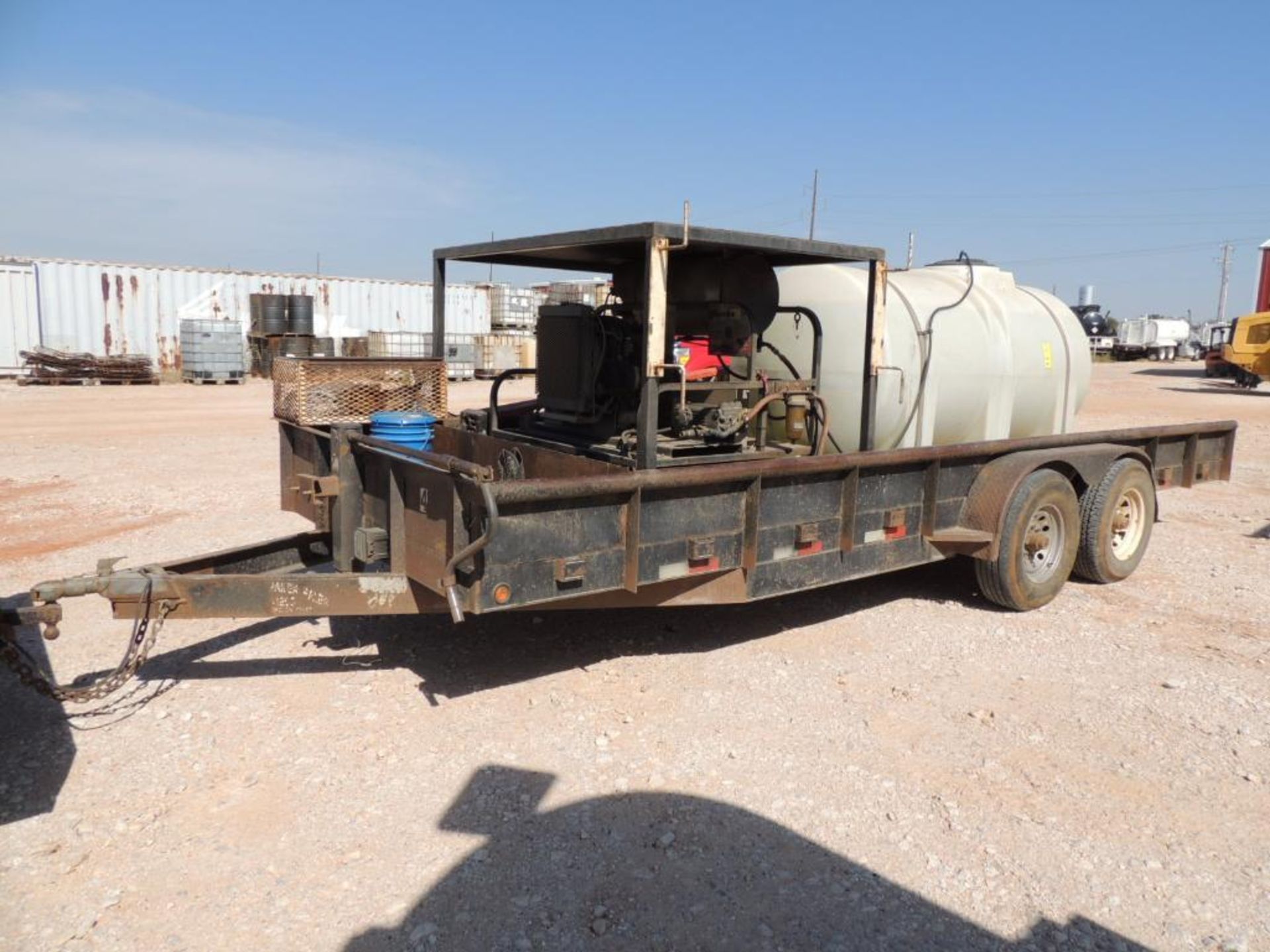 Hotsy Steam Cleaner Model 4000 w/ Kohler Deisel, Mounted on 2012 Road Boss 7 x 20 T/A Trailer w/ 735