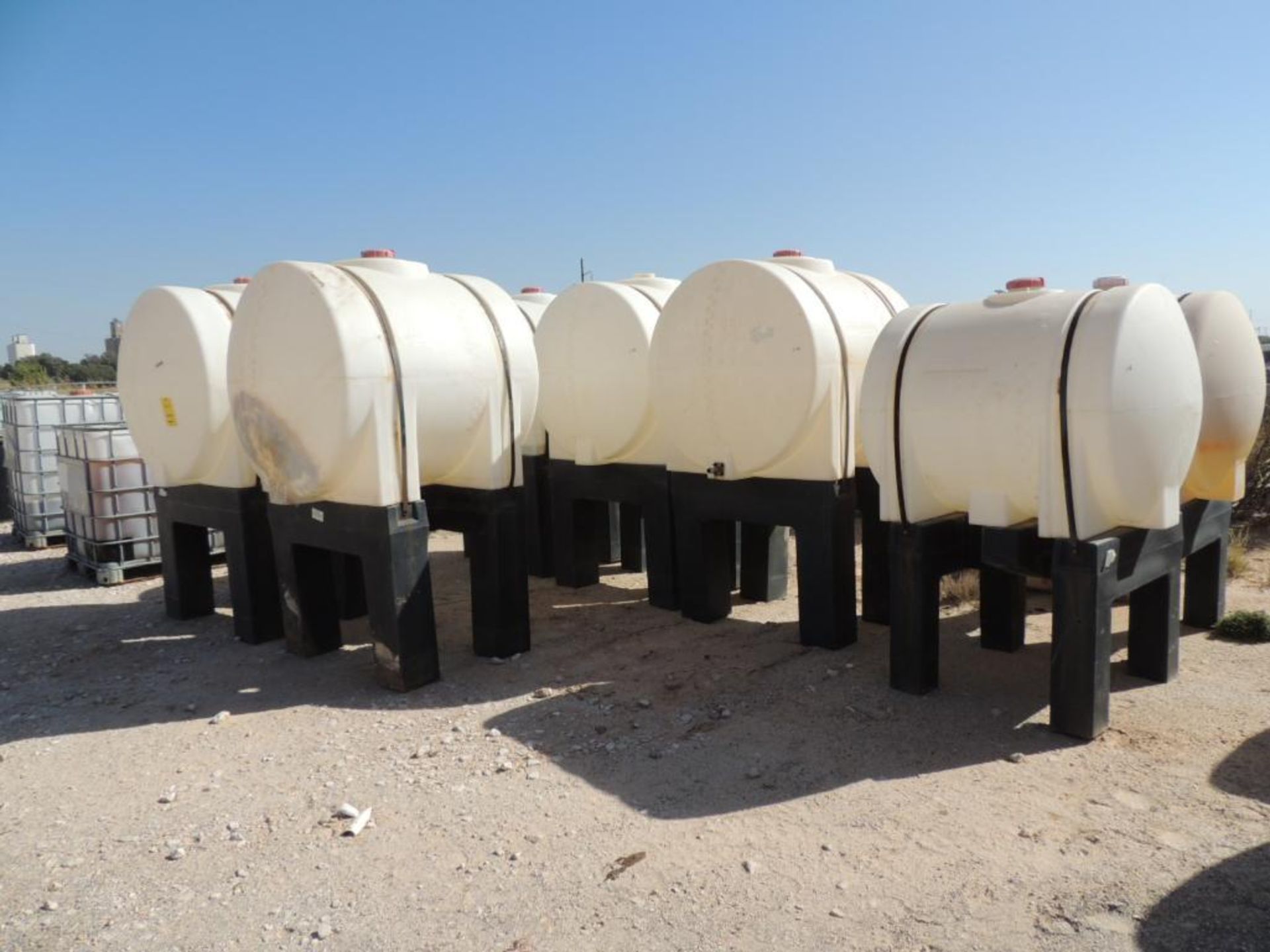 LOT: (5) Tank Works Poly Tanks on Poly Stands - (3) 350 Gallon, (2) 230 Gallon (LOCATED IN HENNESSEY - Image 2 of 2