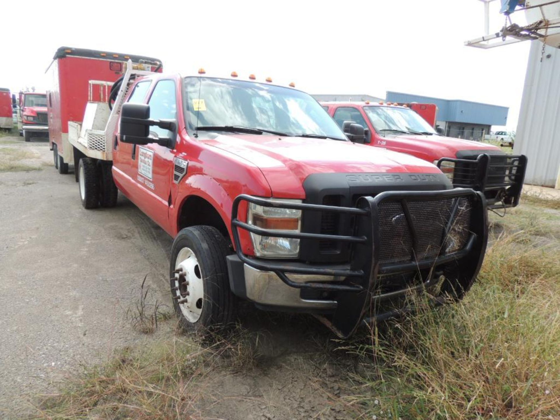 2008 Ford F550 XL SD Crew Cab 4x2, 9 Ft. Flat Bed, 6.4 Power Stroke, Auto Trans, Vin # 1FDAW56R28EA4 - Image 2 of 4