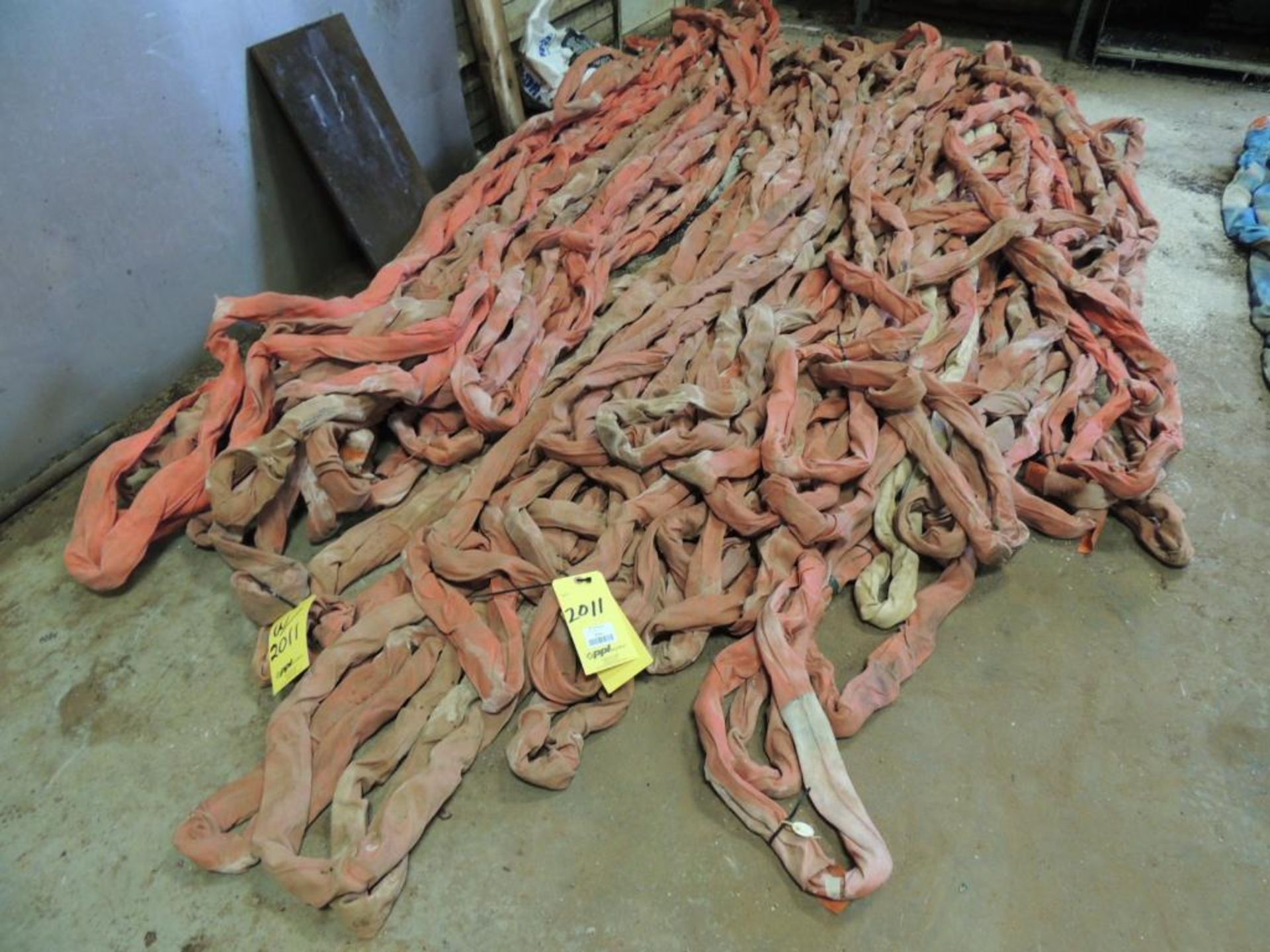 LOT: (30) Polyester Slings, 14k. Lb. Cap, x Assorted Lengths, 8, 10 and 12 Ft.(Located Cowboy Bldg)(