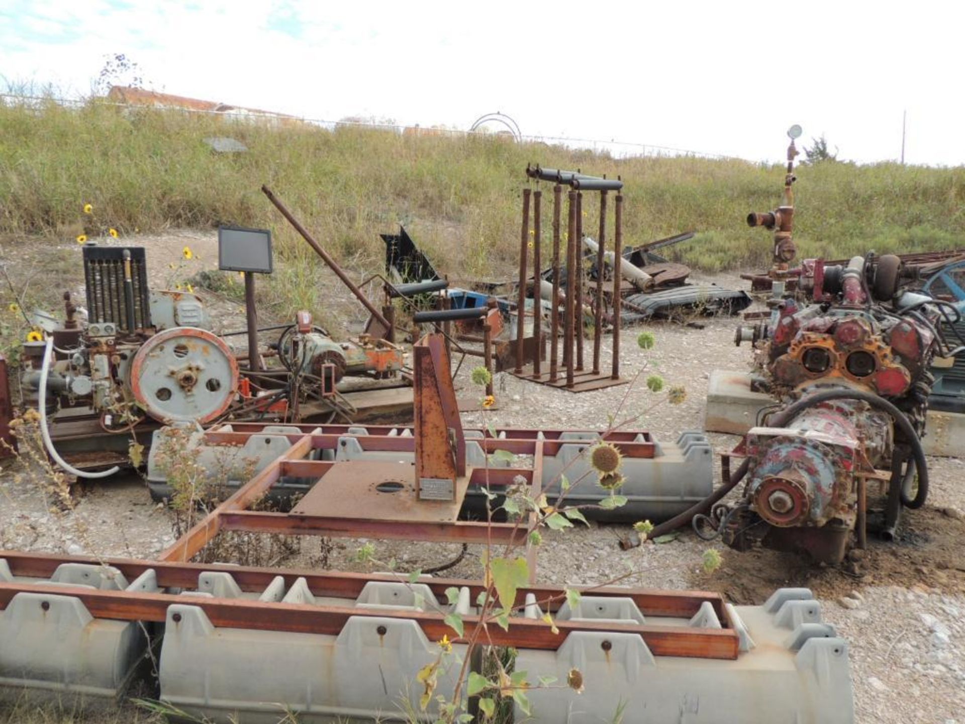 LOT: Assorted Used equipment, Pumps, Engines, Drawworks, Pipe, Drilling Platform, Scrap (Located Low - Image 3 of 32