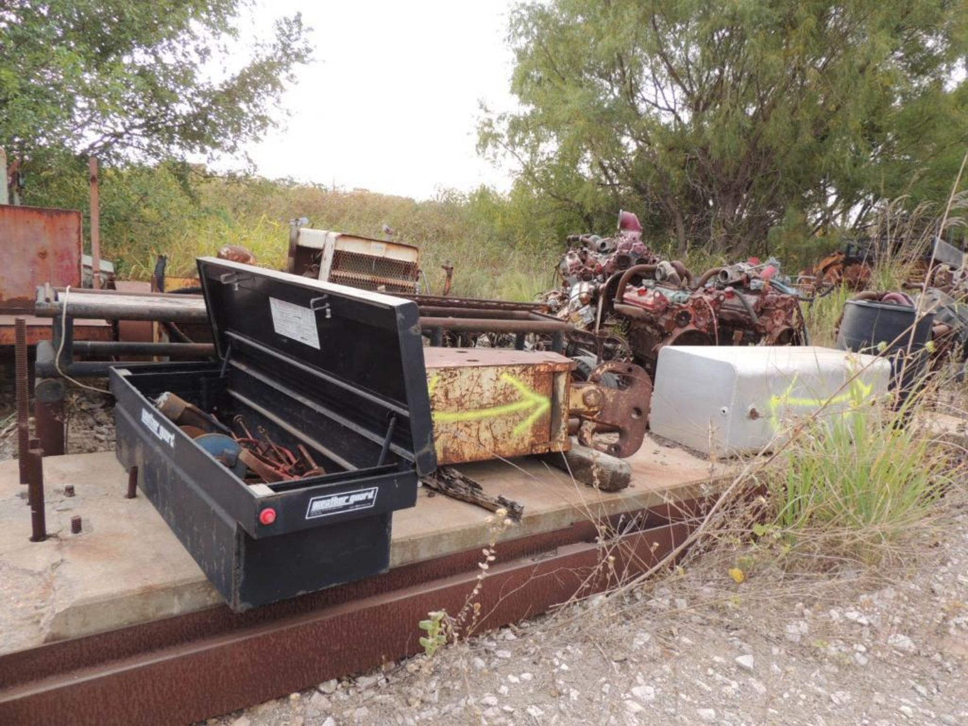 LOT: Assorted Used equipment, Pumps, Engines, Drawworks, Pipe, Drilling Platform, Scrap (Located Low - Image 11 of 32