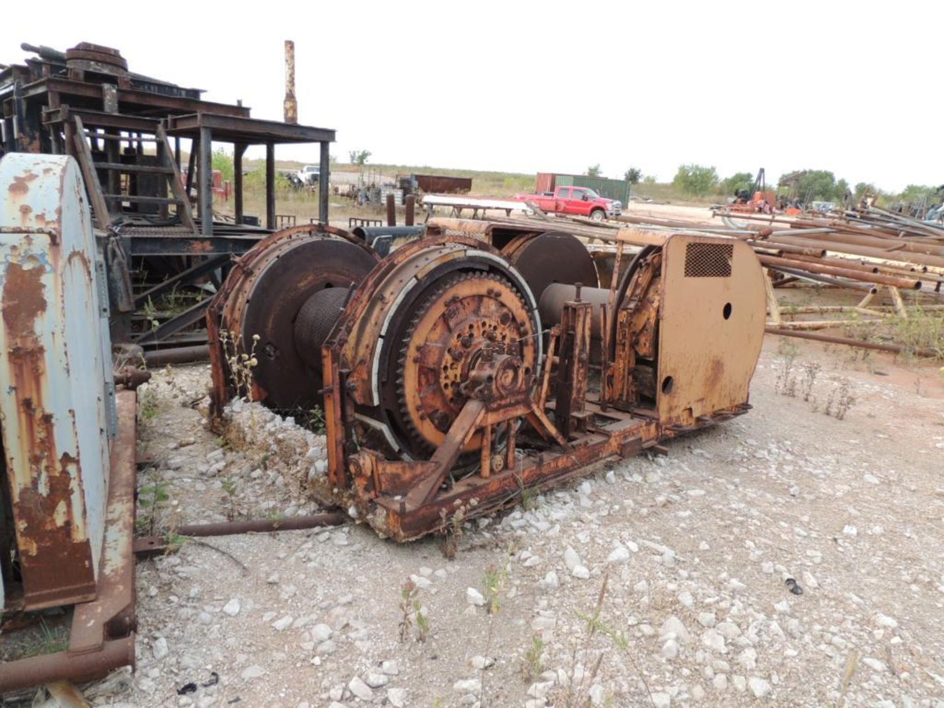 LOT: Assorted Used equipment, Pumps, Engines, Drawworks, Pipe, Drilling Platform, Scrap (Located Low - Image 13 of 32