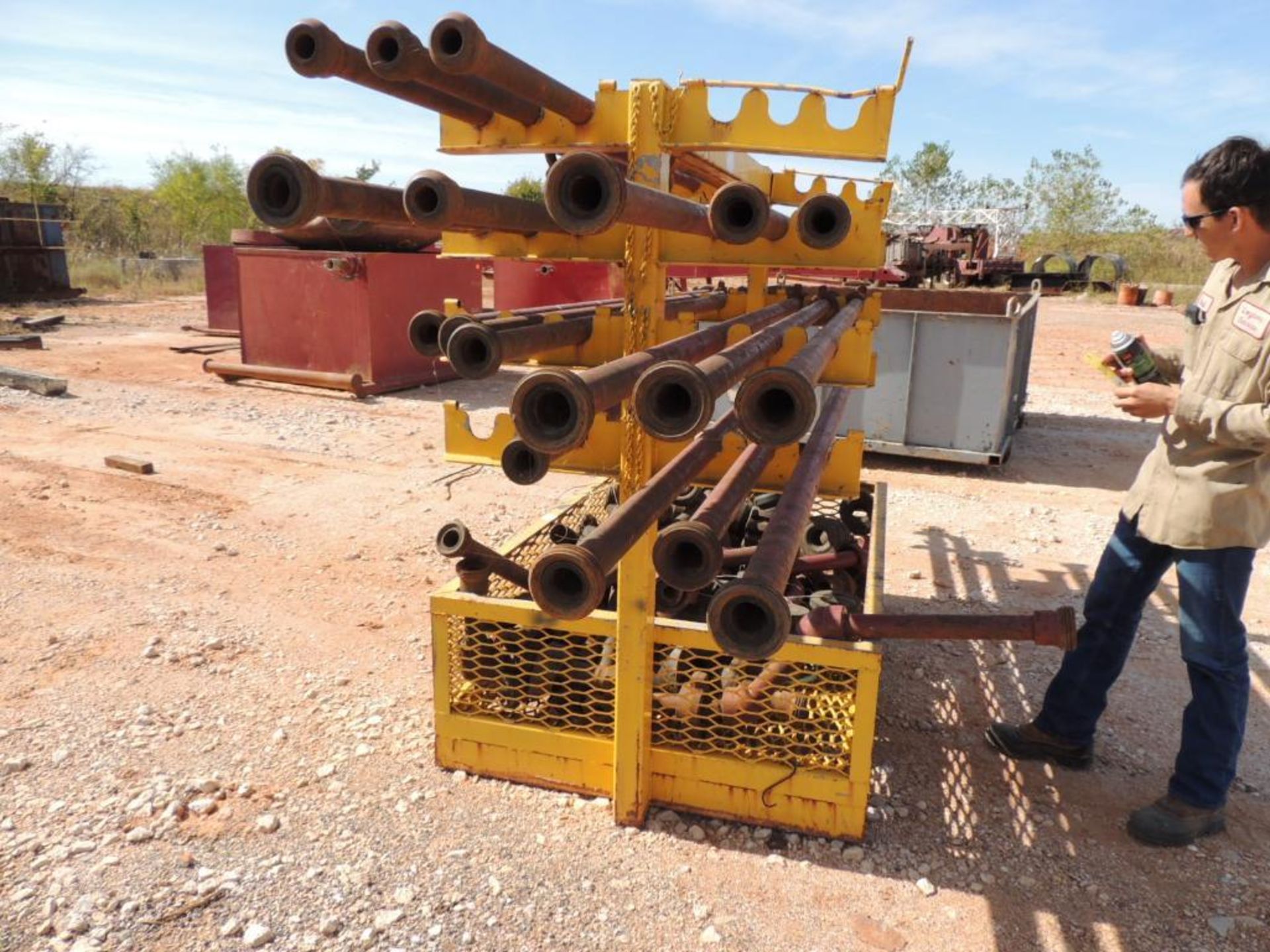 LOT: Pump Pipe Extentions and Fittings On Cantilever Rack (Located Lower Yard)(LOCATED IN HENNESSEY, - Image 5 of 6