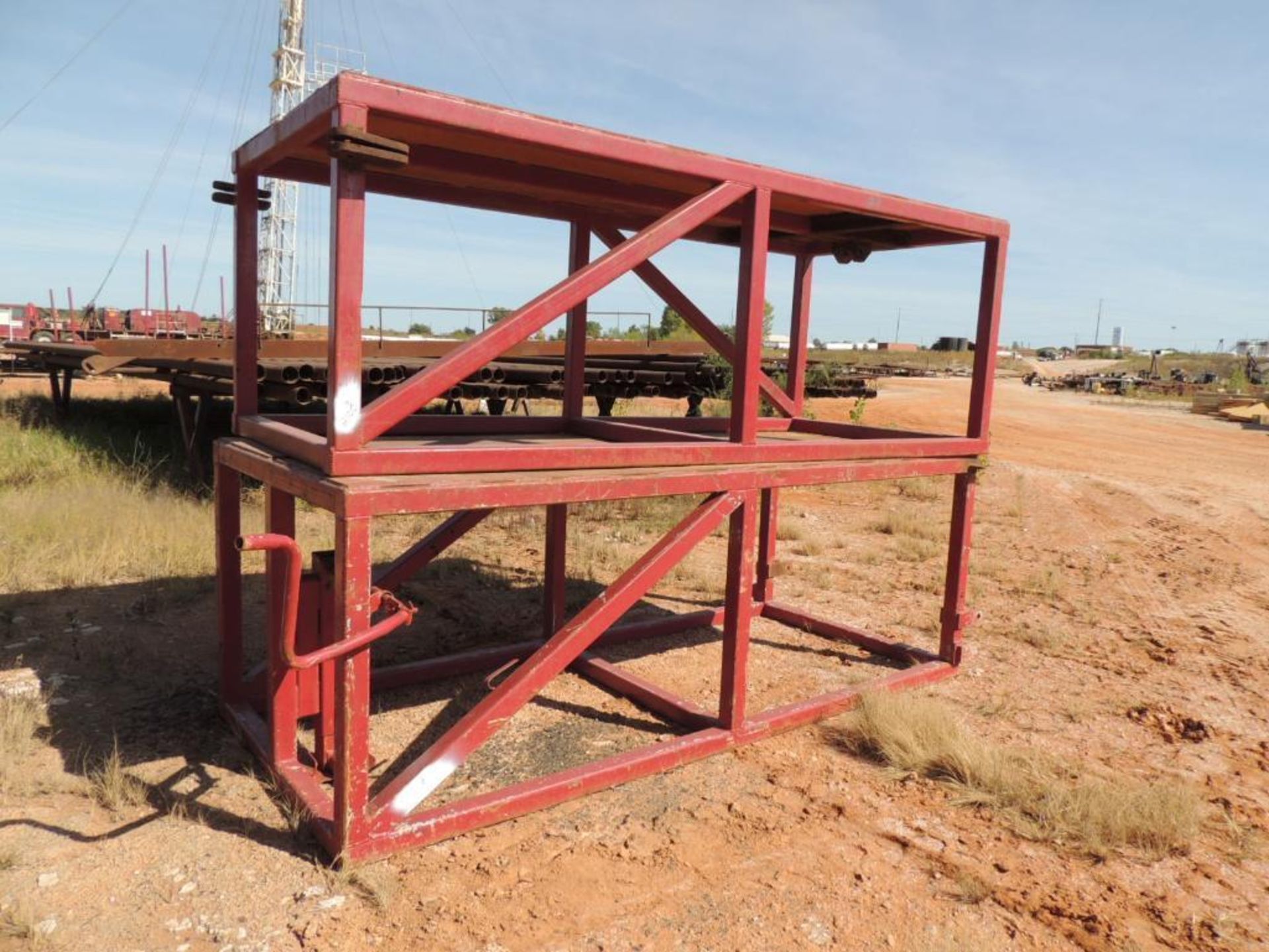 40 Ft. Gas Powered Hydraulic Catwalk, (Motor and Pump Missing, (2) 10 Ft. Extensions (Located Lower - Image 4 of 4