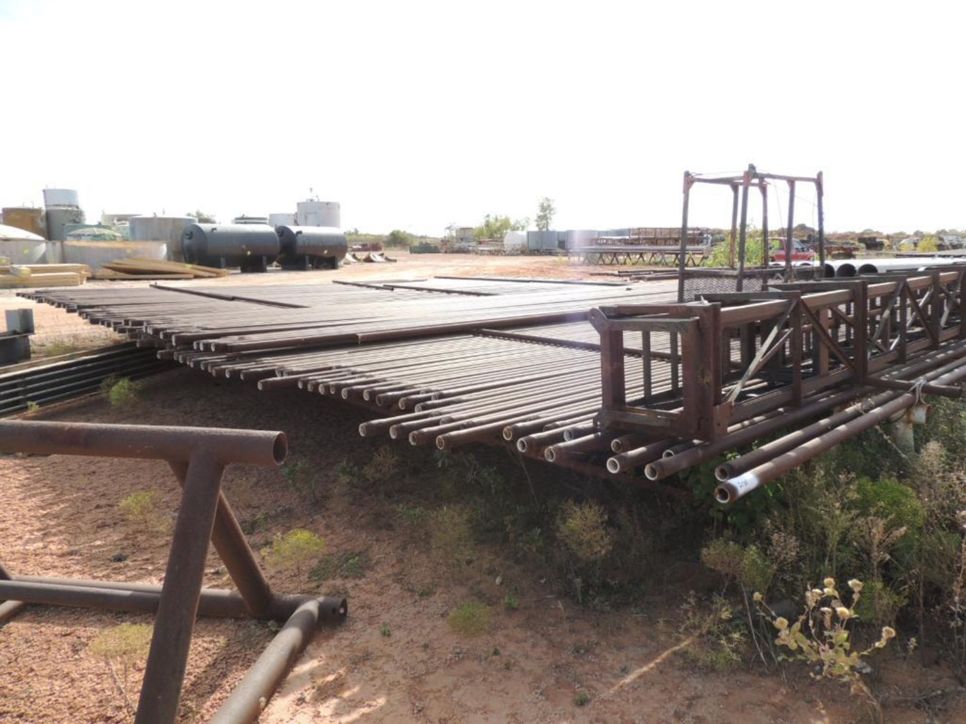 LOT: 2 3/8 In. J55 Tubing 6,000 Ft. Estimated, Pipe Racks included (Located Lower Yard)(LOCATED IN H - Image 3 of 4