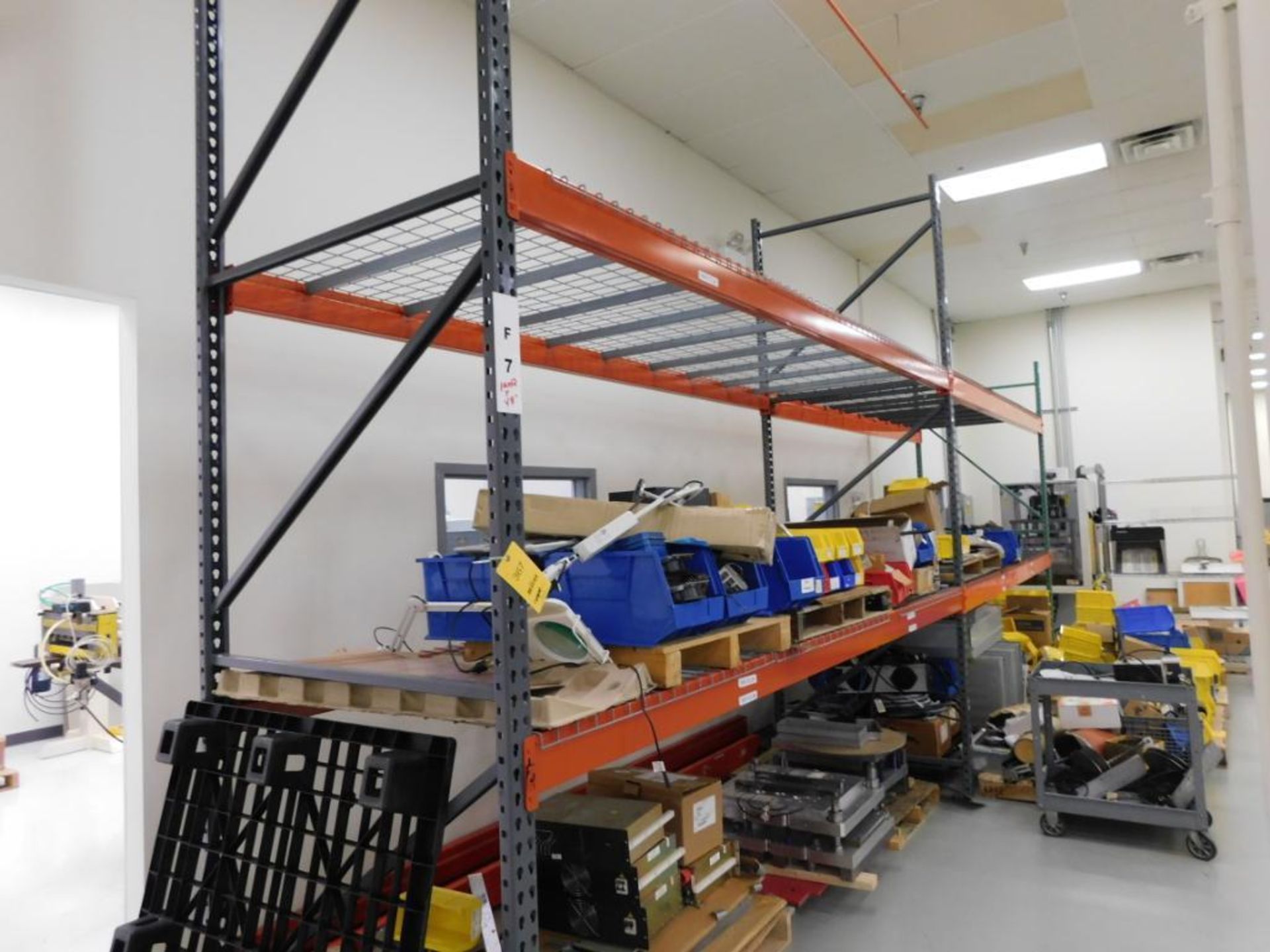 LOT: (2) Sections 12 ft. High x 12 ft. Wide x 4 ft. Deep Pallet Rack ...