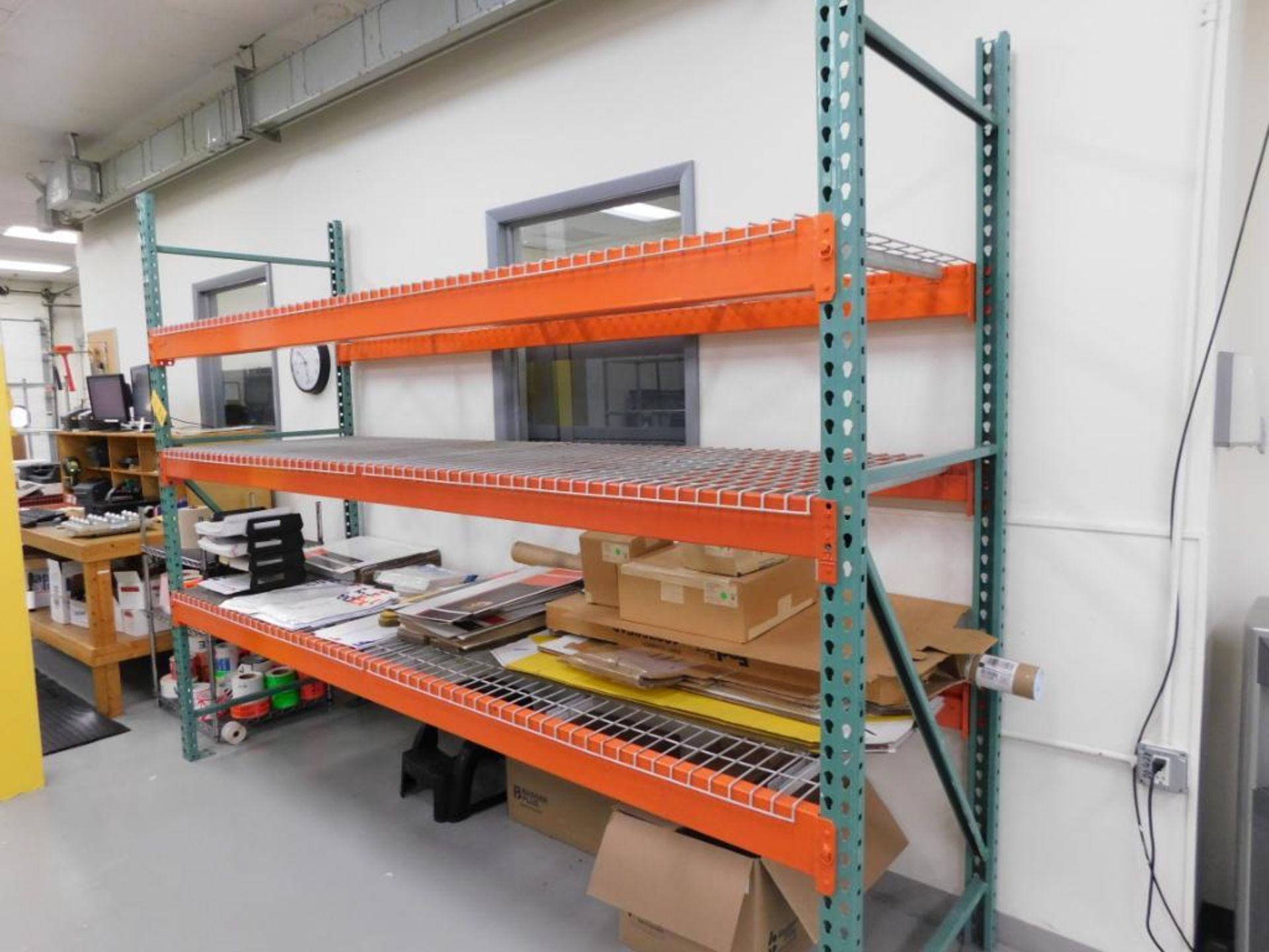 Section 8 ft. High x 10 ft. Wide x 36 in. Deep Pallet Rack, with Wire Decking (no contents)