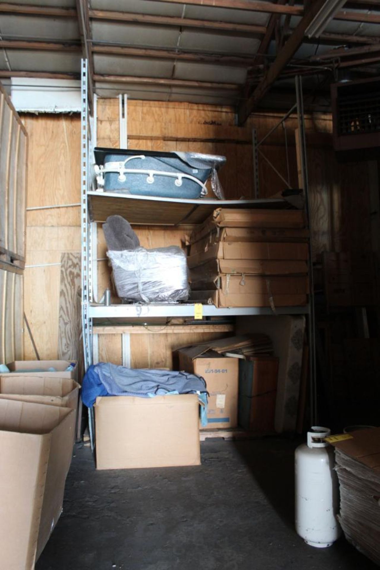 LOT: (2) Sets of Racking with Contents including Mattresses in Box, Moving Blankets in (8) Boxes (ho
