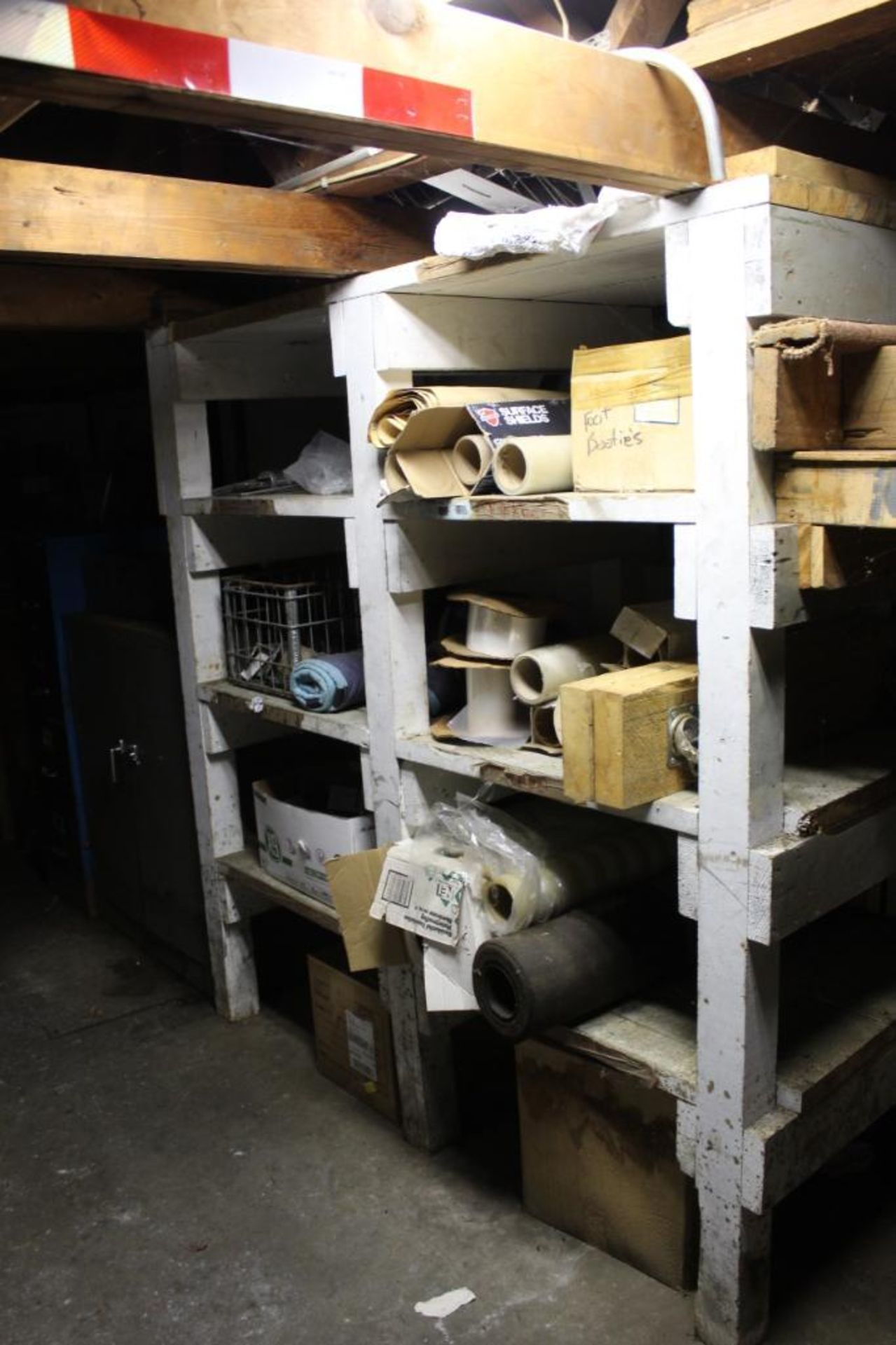 LOT: Contents of Maintenance Room including Hardware, Ladders, Shovels, Spare Parts, Hand Tools, Tab