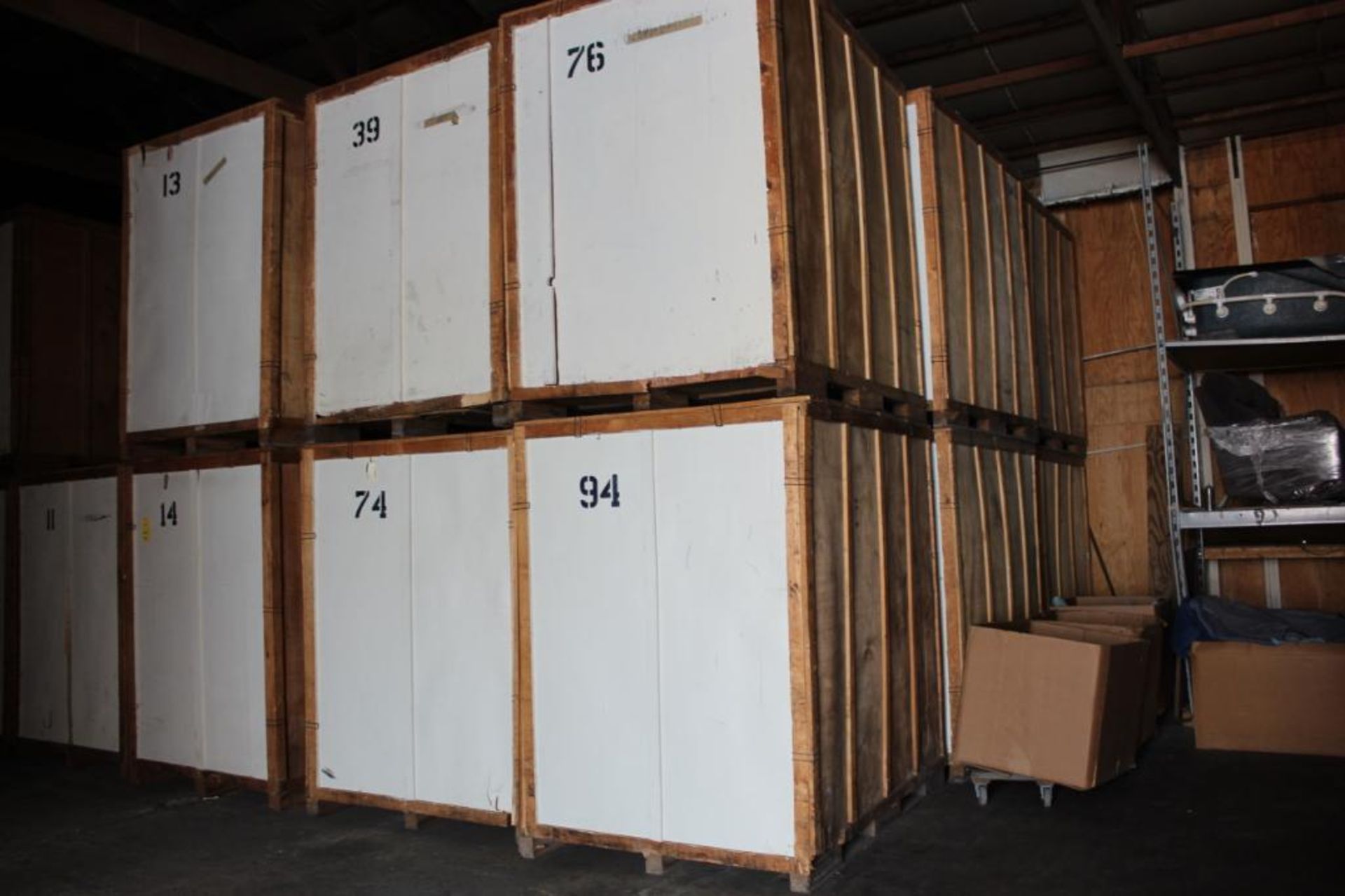 LOT: (18) 7 ft. x 5 ft. x 7 ft. (est.) Wooden Storage Vaults - Image 2 of 2