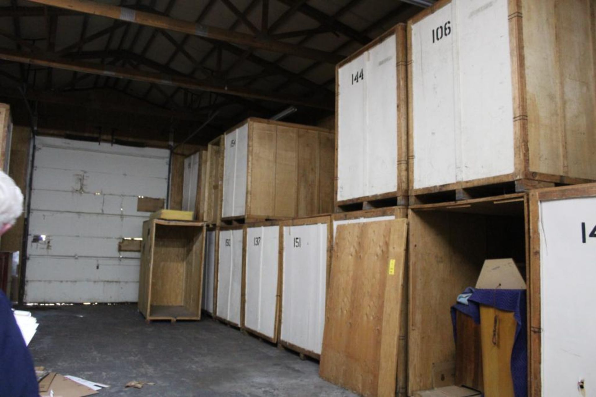 LOT: (13) 7 ft. x 5 ft. x 7 ft. (est.) Wooden Storage Vaults